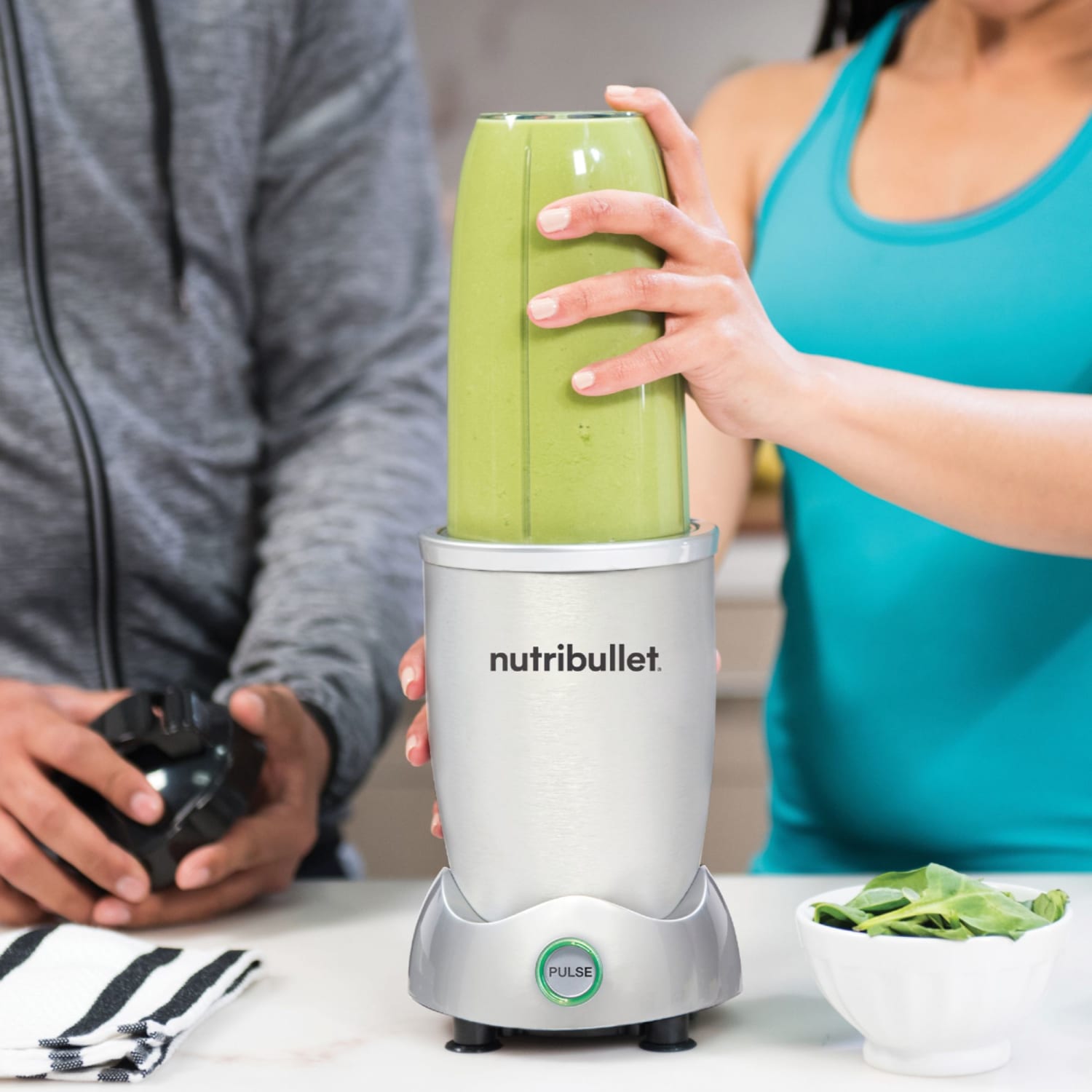 NutriBullet N12-1001 Pro Plus Single Serve Blender, Gray - Image 6