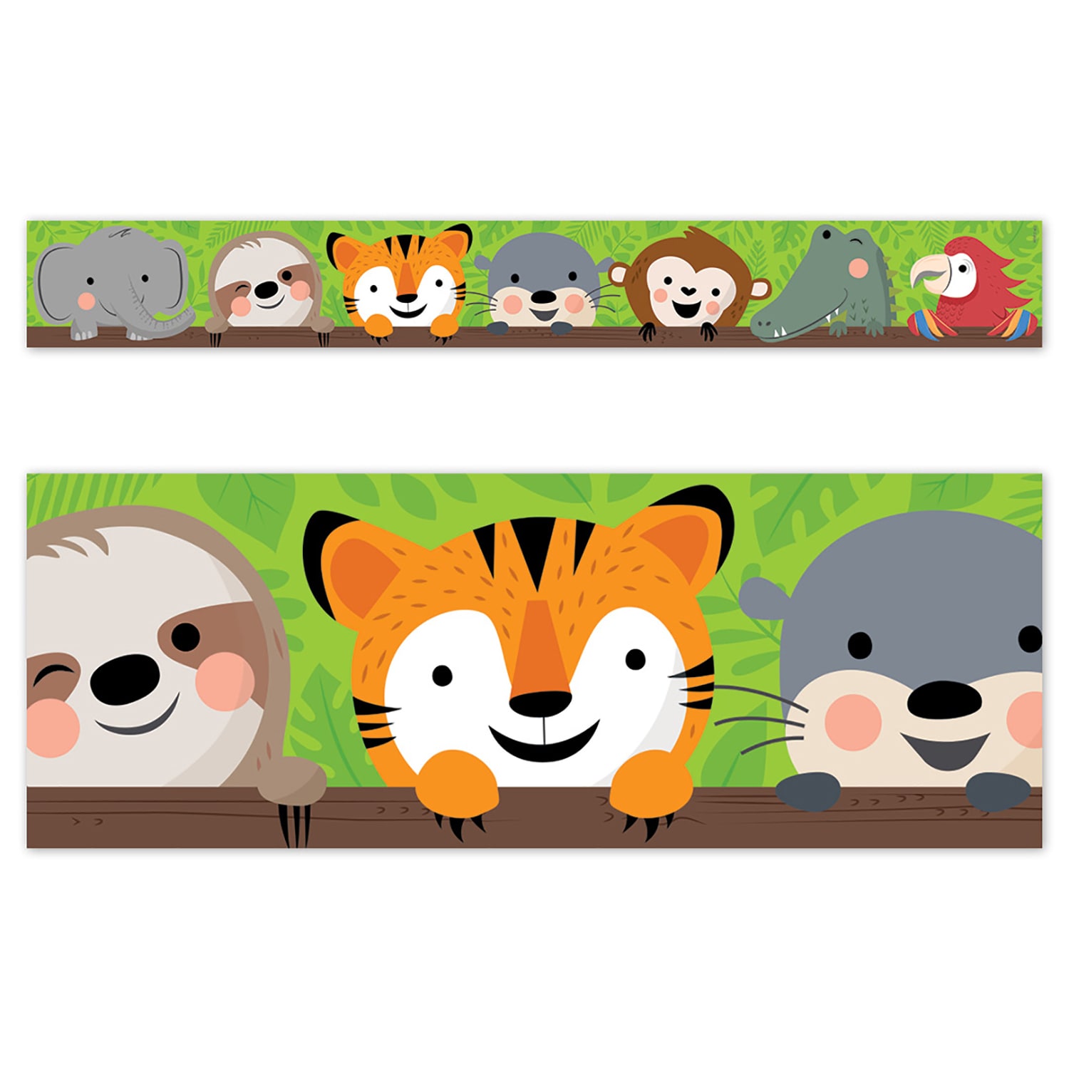 Creative Teaching Press EZ Borders, Jungle Friends, 24 Borders Per Pack, Set Of 3 Packs - Image 3