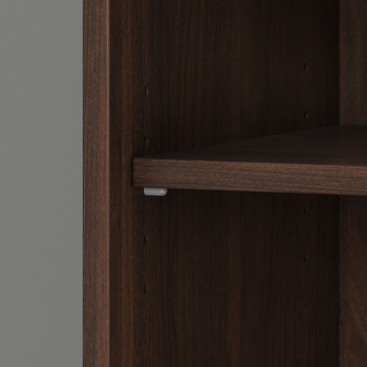 Bush Business Furniture Hybrid 73inH 5-Shelf Bookcase, Black Walnut, Standard Delivery - Image 5