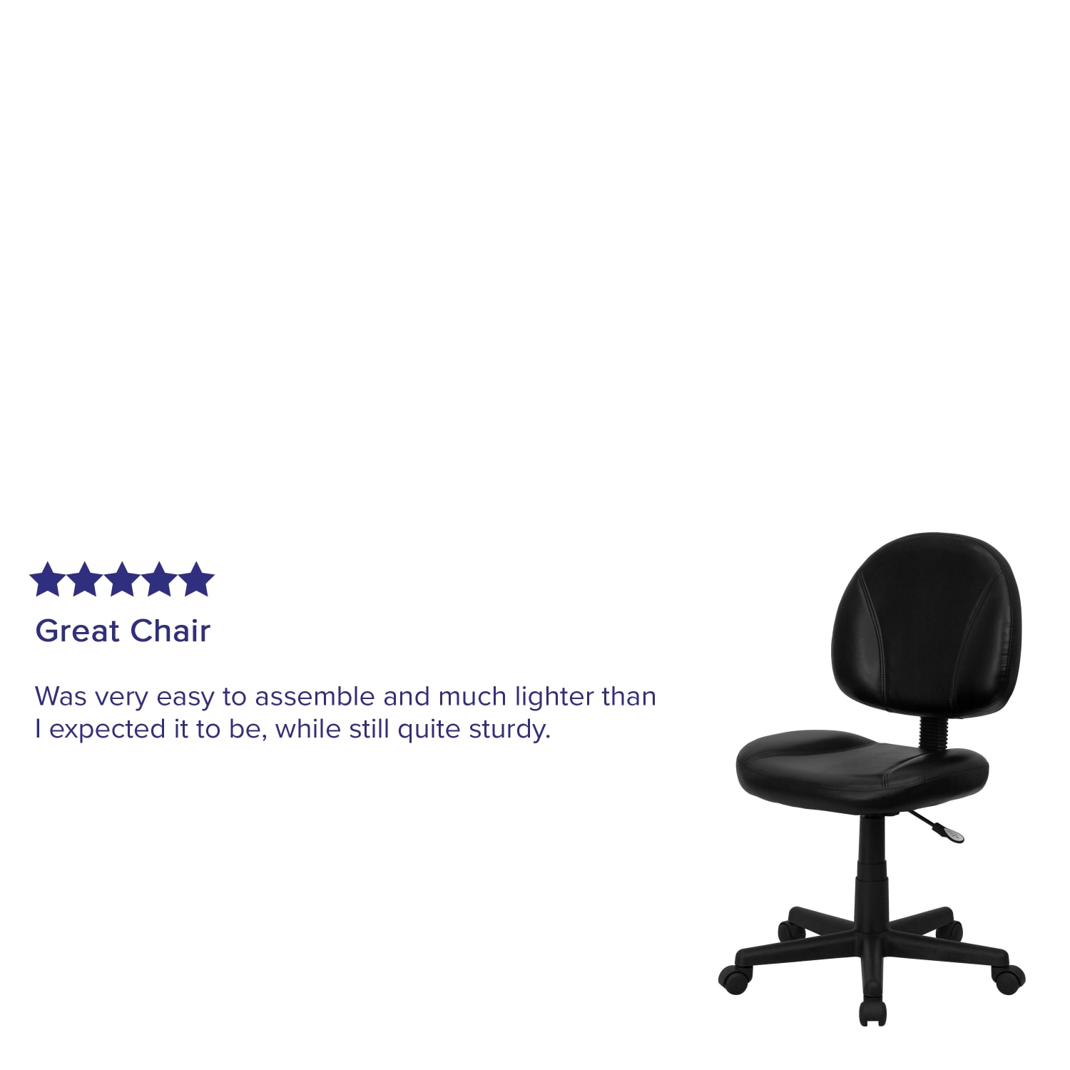 Flash Furniture LeatherSoft Faux Leather MidBack Ergonomic Swivel Chair Black PopularChairscom Flash Furniture LeatherSoft Faux Leather Mid Back Ergonomic Swivel Chair Black PopularChairscom