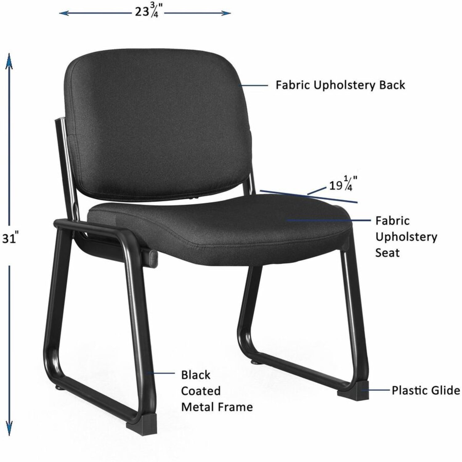 Lorell Black Fabric Guest Chair Plywood Fabric Seat Material Plywood Fabric Back Material Powder Coated Frame Color 84596 PopularChairscom Lorell Black Fabric Guest Chair Plywood Fabric Seat Material Plywood Fabric Back Material Powder Coated Frame Color 84596 PopularChairscom