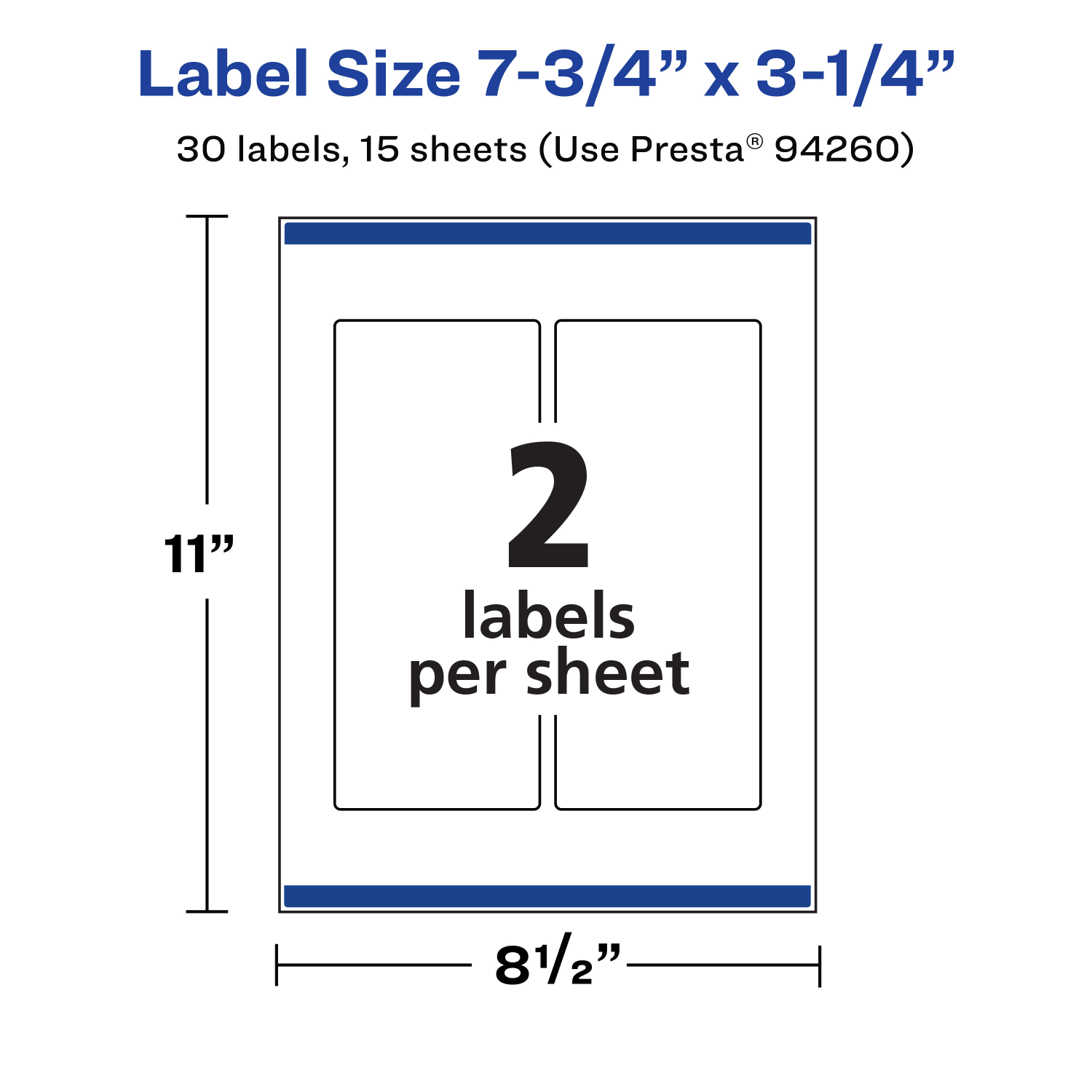Avery Removable Labels With Sure Feed, 94260-RMP15, Rectangle, 7-3/4in x 3-1/4in, White, Pack Of 30 Labels - Image 6