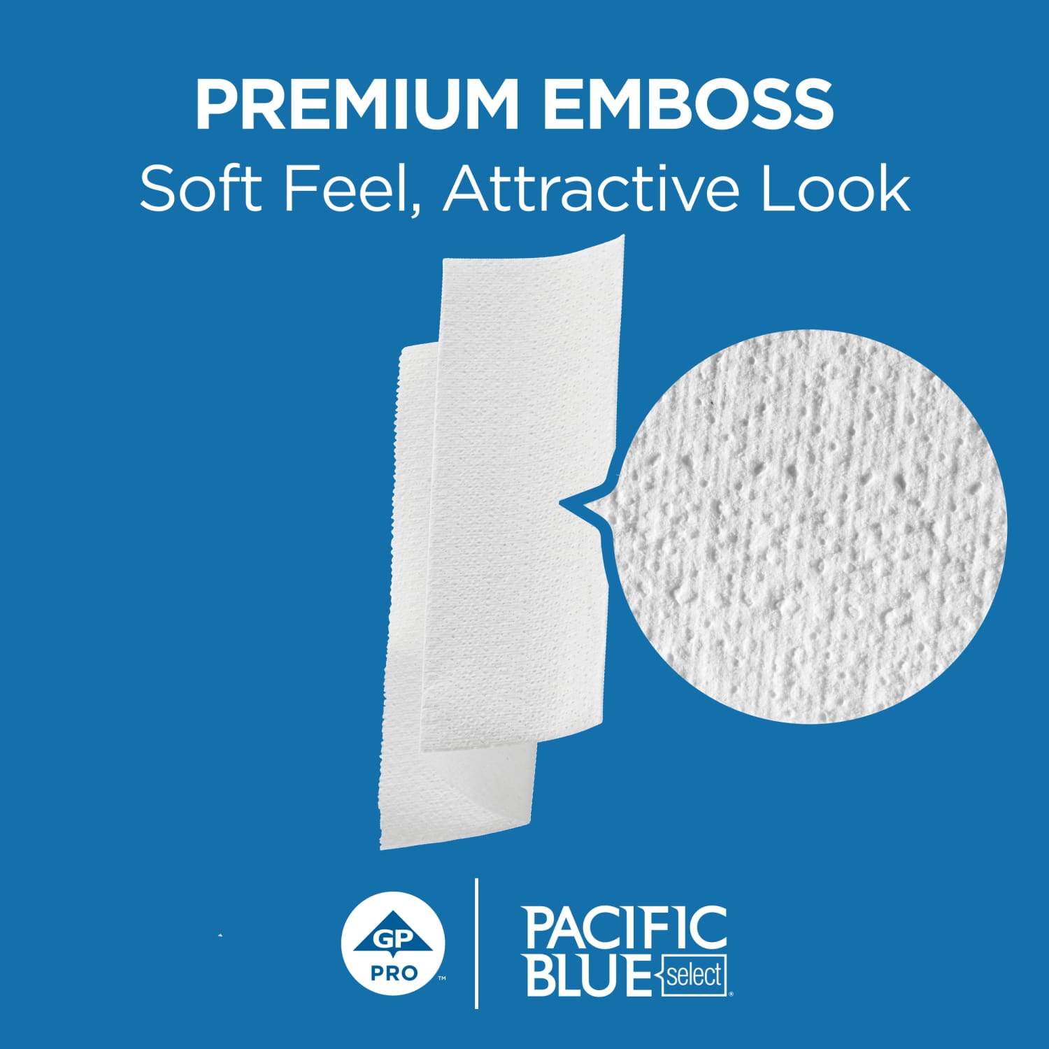 Pacific Blue Select by GP PRO Premium Multi-Fold 2-Ply Paper Towels, 125 Sheets Per Pack, Case Of 16 Packs - Image 3
