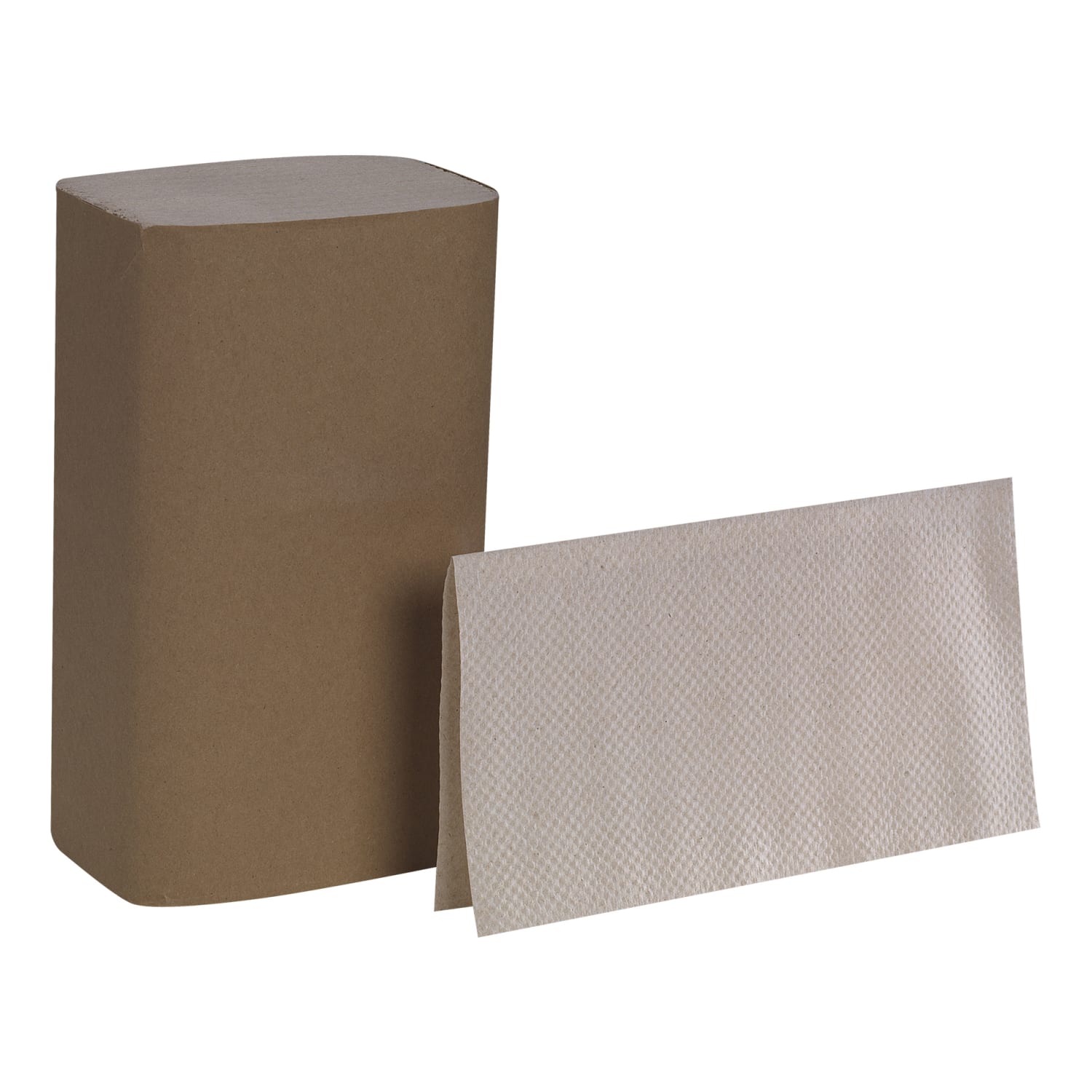 Pacific Blue Basic by GP PRO, 1-Ply, S-Fold Paper Towels, 9.25in X 9.9in, 100% Recycled, Brown, 250 Sheets per Pack, 16 Packs Per Case - Image 6