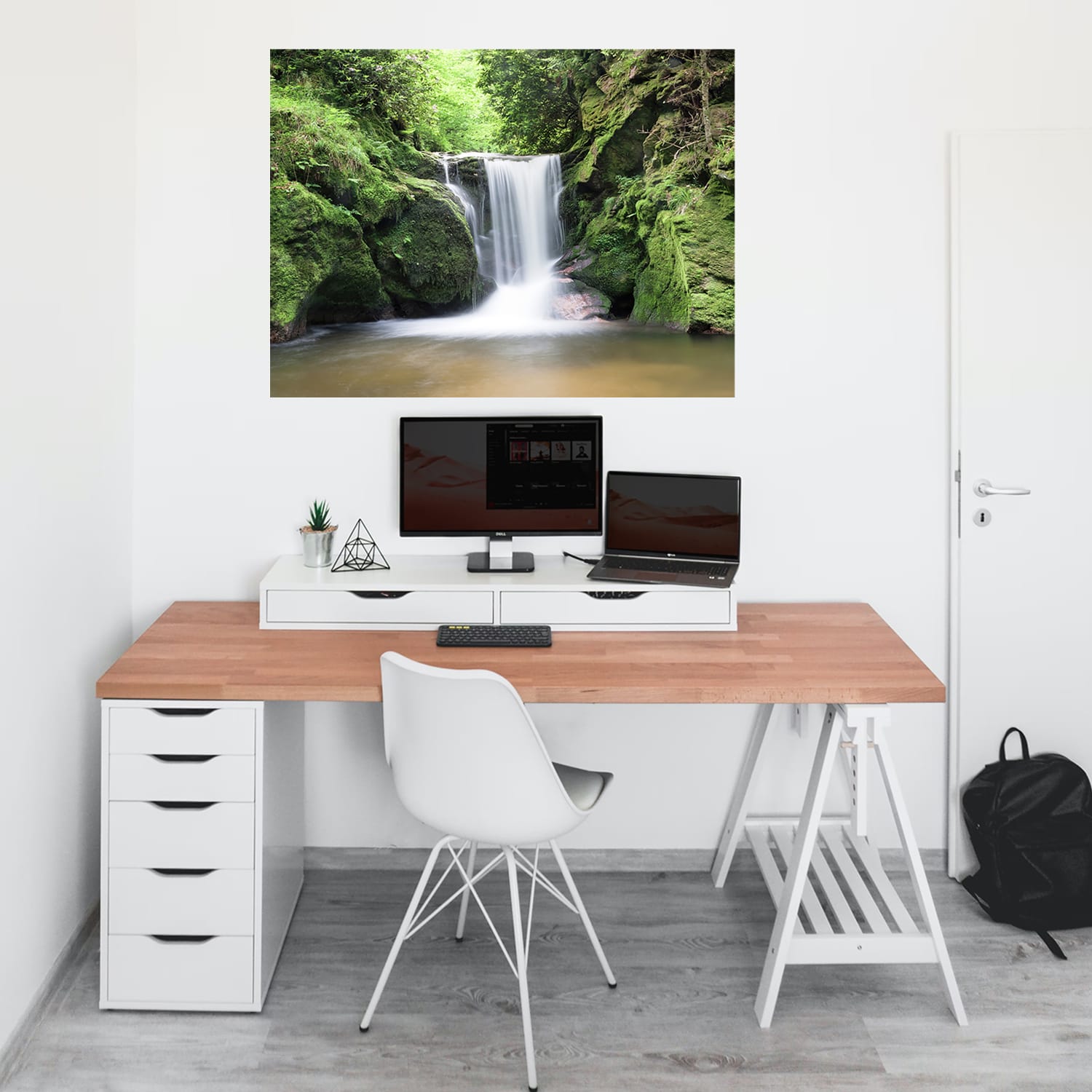 Biggies Landscape/Seascape Mural, 32in x 24in, Unframed, Waterfall - Image 4