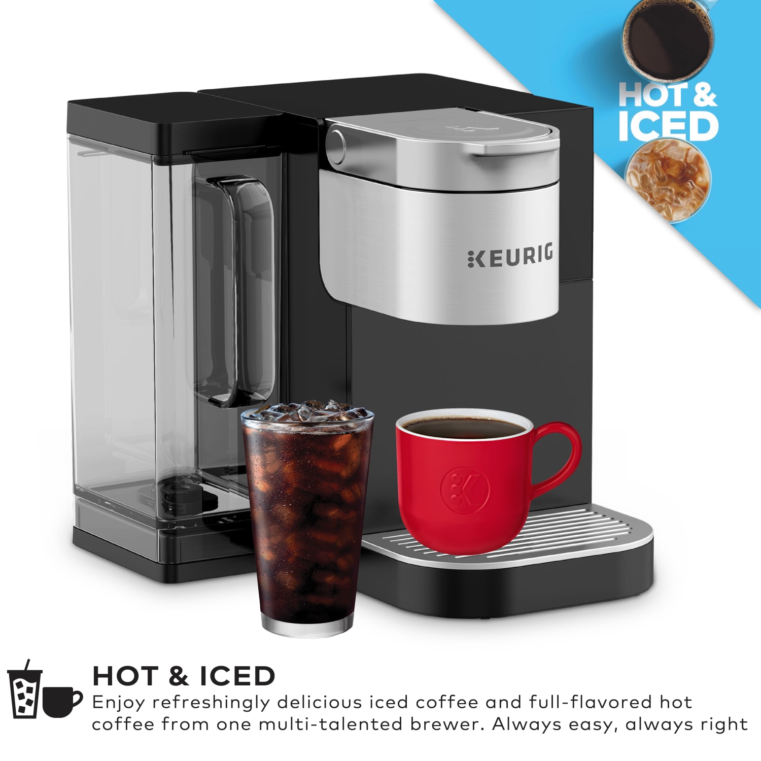 Keurig K2550 Single-Serve Commercial Coffee Maker With Water Reservoir Bundle, Black/Silver - Image 6