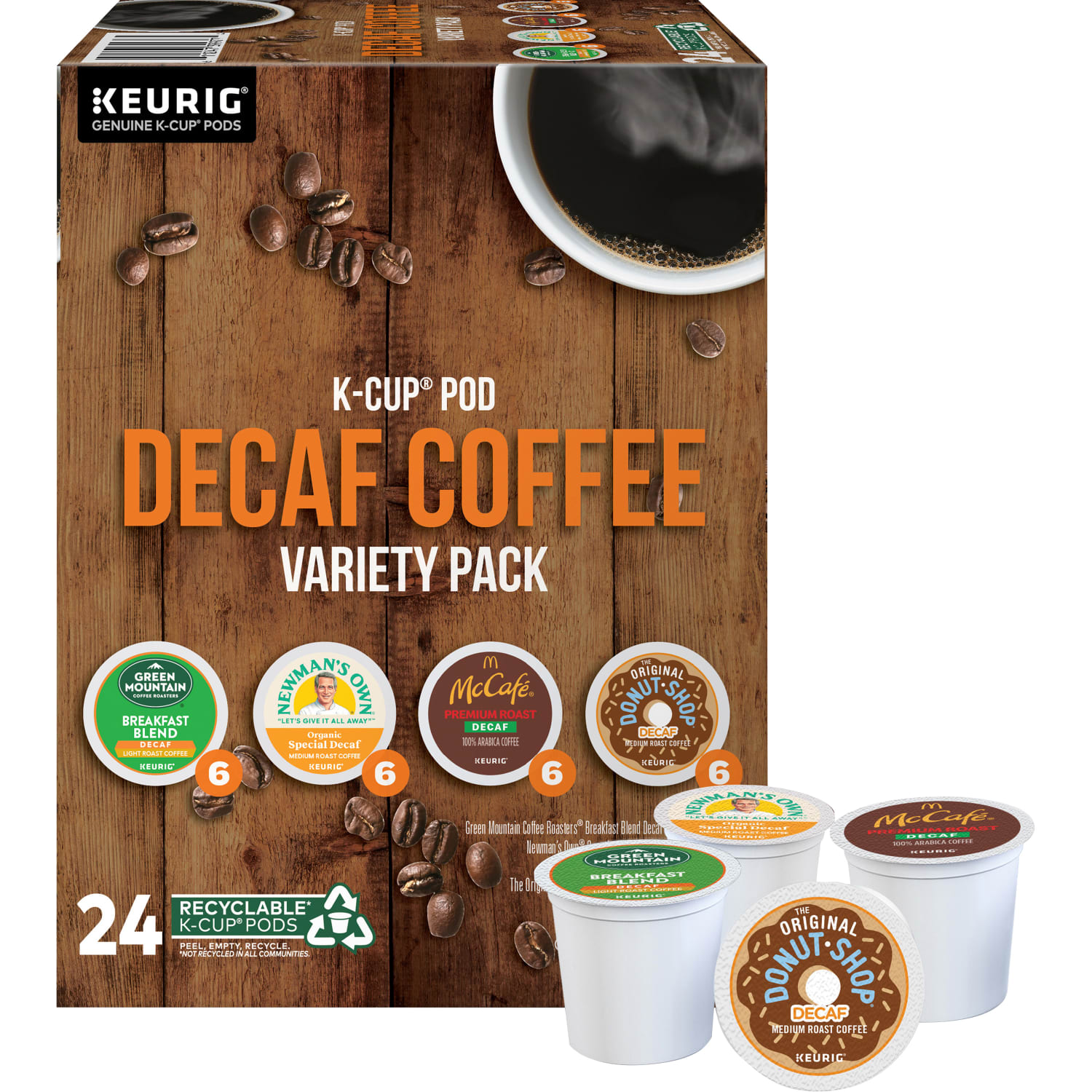 Green Mountain Coffee Roasters K-Cup Variety Sampler Decaf Coffee Pack, Box Of 24 K-Cup Pods - Image 3