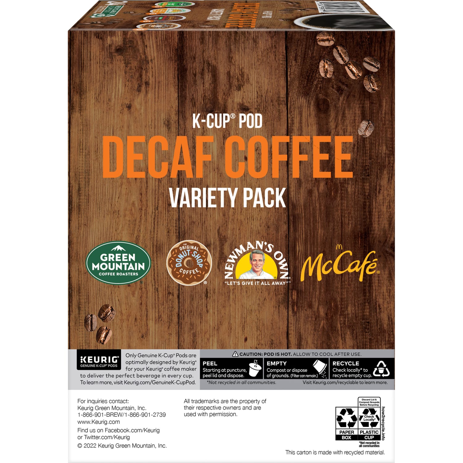 Green Mountain Coffee Roasters K-Cup Variety Sampler Decaf Coffee Pack, Box Of 24 K-Cup Pods - Image 6