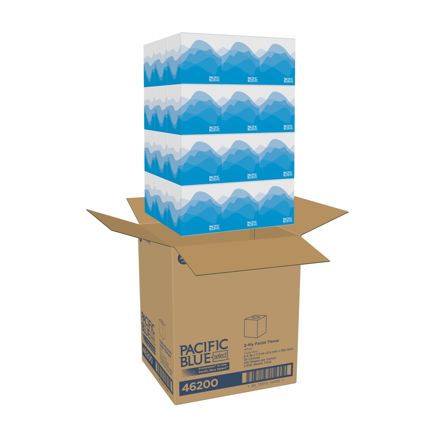 Georgia-Pacific Preference Facial Tissue, 100 Sheets Per Box - Image 4