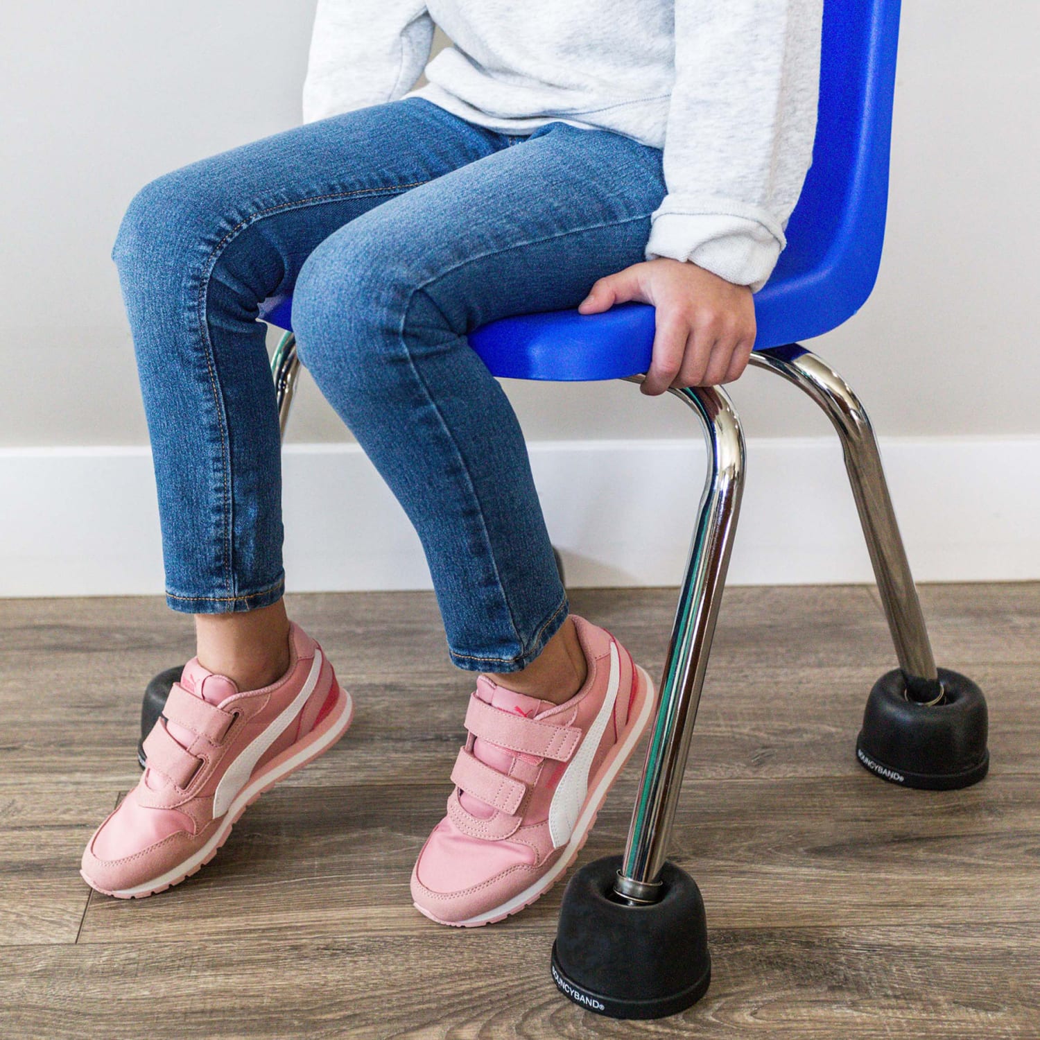 Bouncyband Wiggle Wobble Chair Feet, 7-1/2in x 3-3/4in, Black/Blue - Image 6