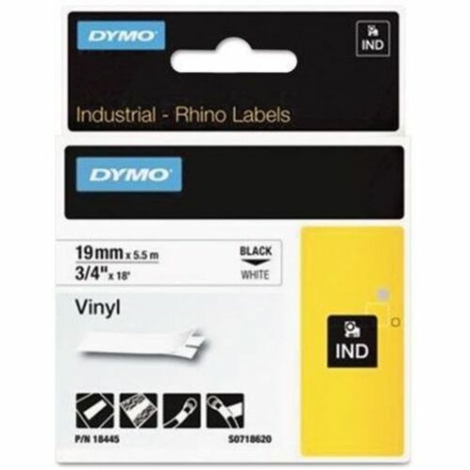DYMO Coloured Vinyl Label Tape,Q42972
