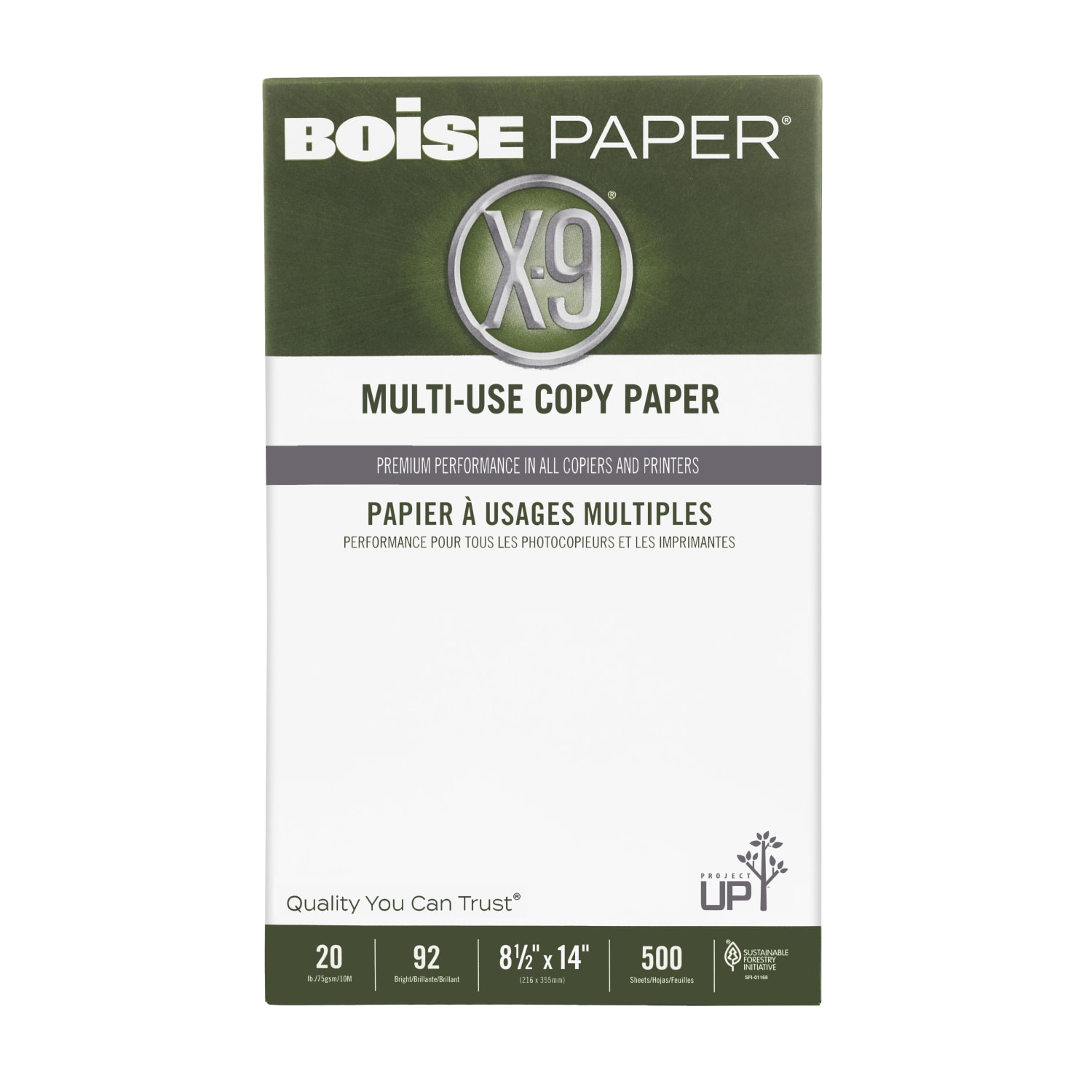 Boise X-9 Multi-Use Printer & Copy Paper, 1 Ream, White, Legal (8.5in x 14in), 500 Sheets Per Ream, 20 Lb, 92 Brightness - Image 3