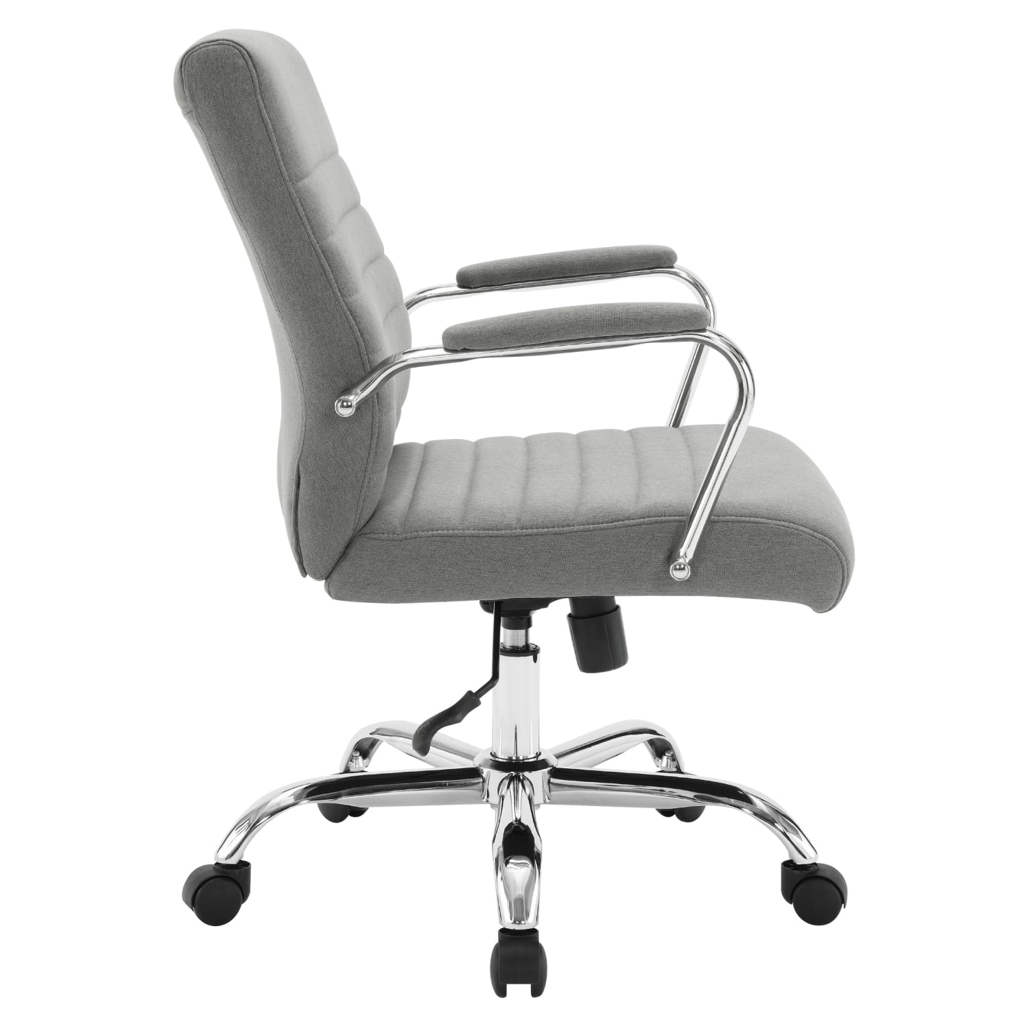 Office Star Ergonomic Fabric Mid-Back Office Task Chair, Gray - Image 3