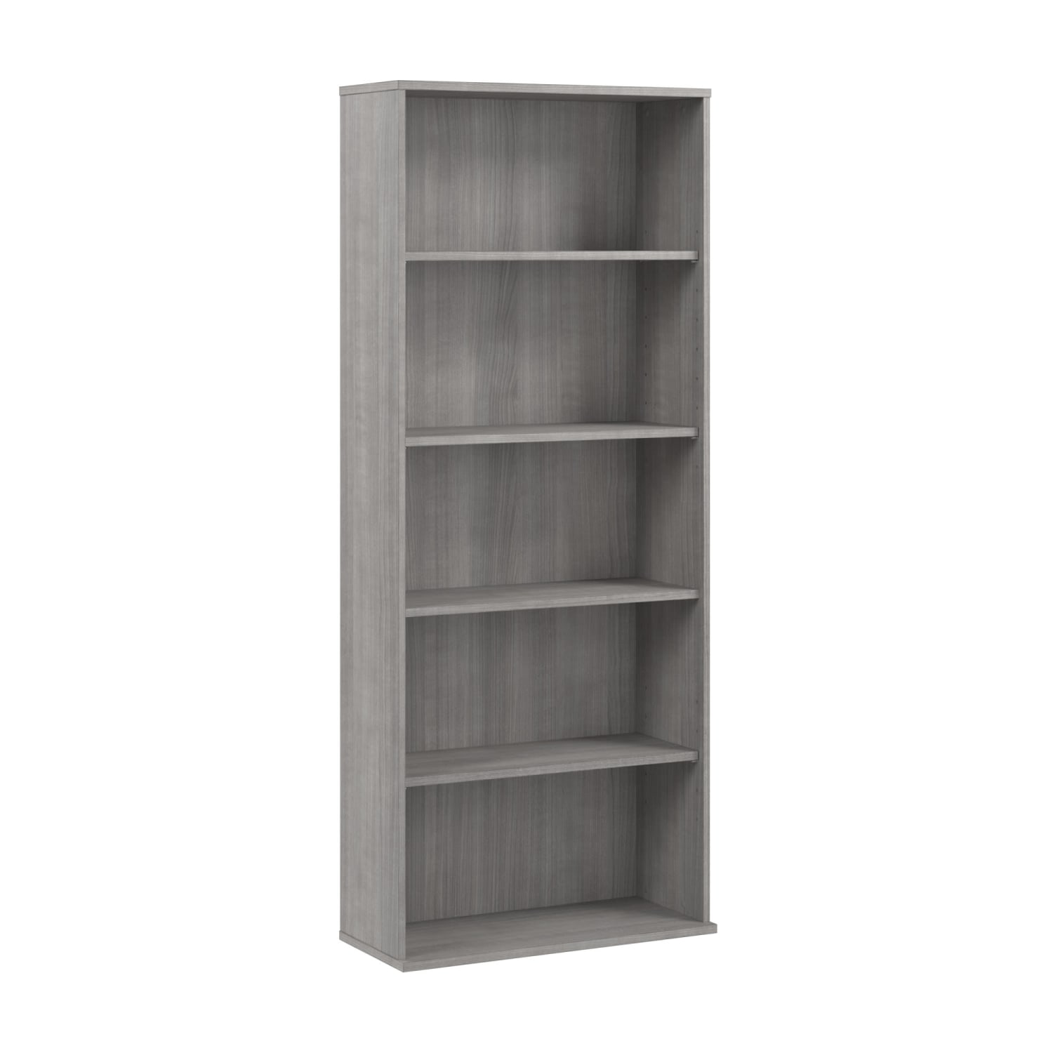 Bush Business Furniture Hustle Tall 5-Shelf Bookcase, Platinum Gray, Standard Delivery