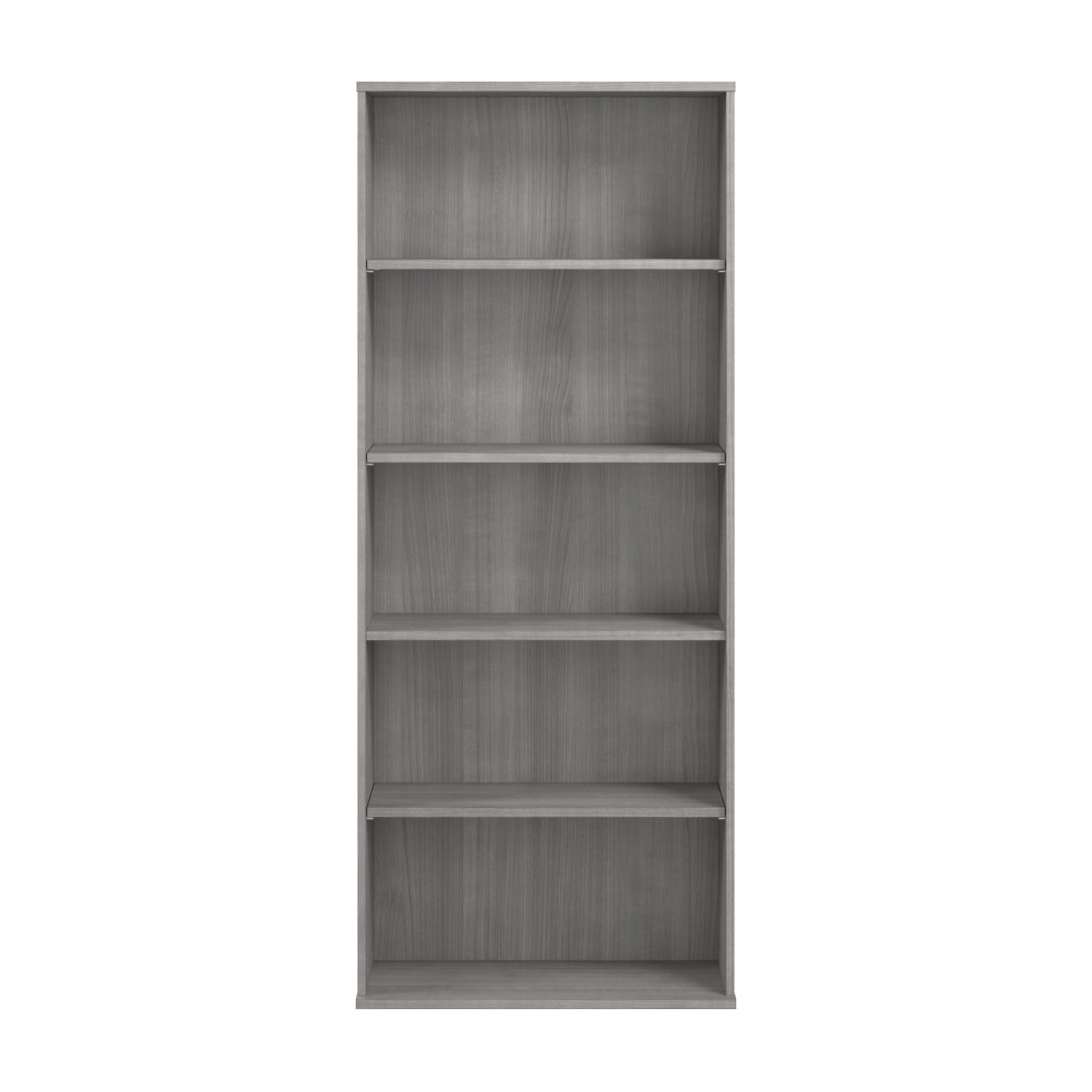 Bush Business Furniture Hustle Tall 5-Shelf Bookcase, Platinum Gray, Standard Delivery - Image 3