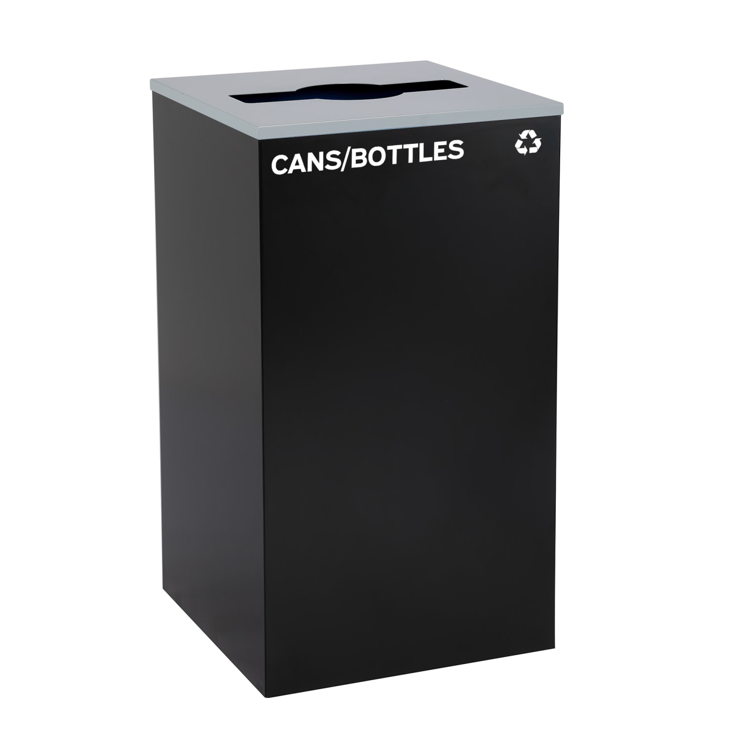 Alpine Industries Stainless Steel Open Top Cans/Bottles Trash Can With Mixed Lid, 29 Gal, 30inH x 16-15/16inW x 16-15/16inD, Black - Image 5