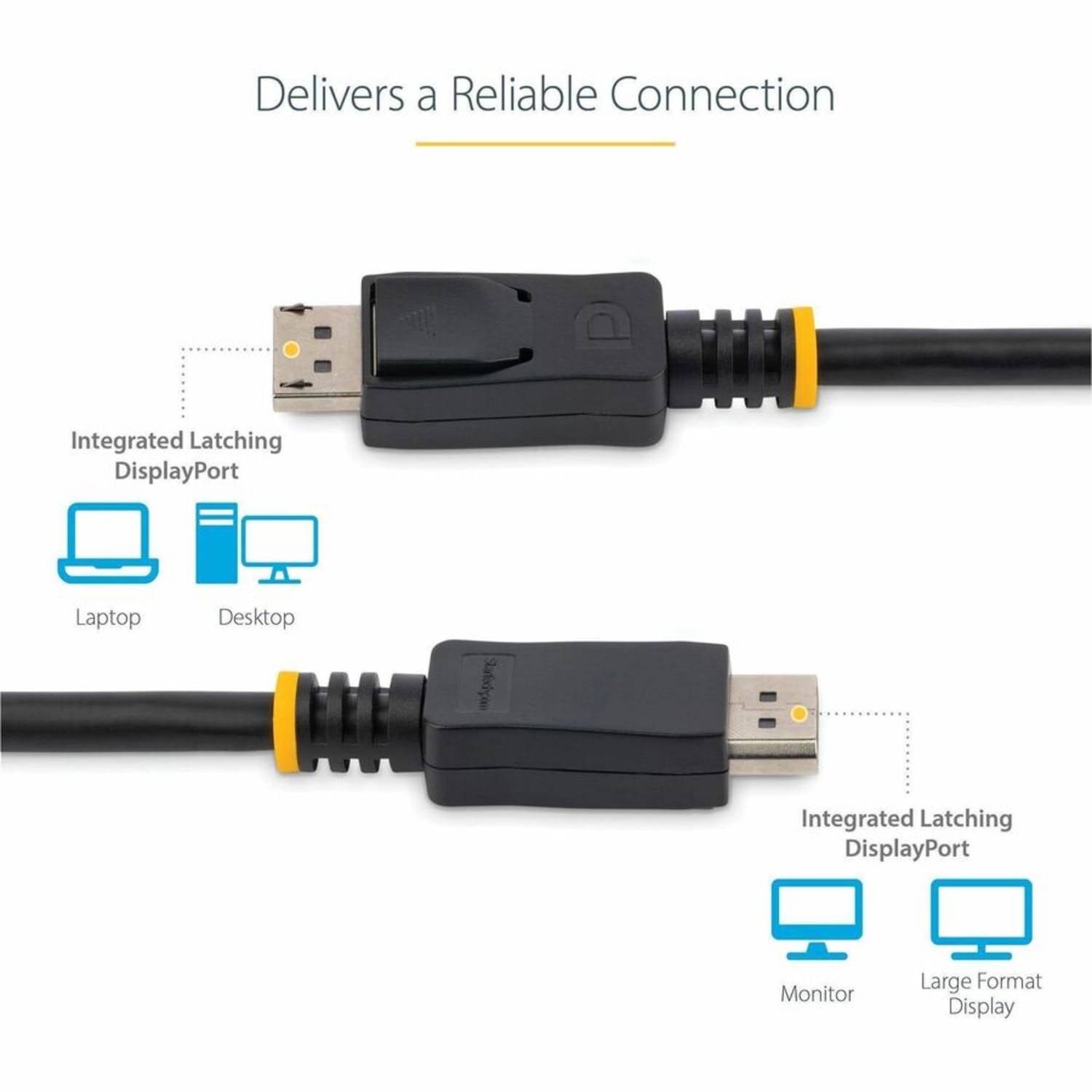 StarTech.com 6ft (2m) DisplayPort 1.2 Cable 10 Pack, 4K x 2K UHD VESA Certified DisplayPort Cable, DP Cable/Cord  - DISPLPORT6L10PK - Image 6