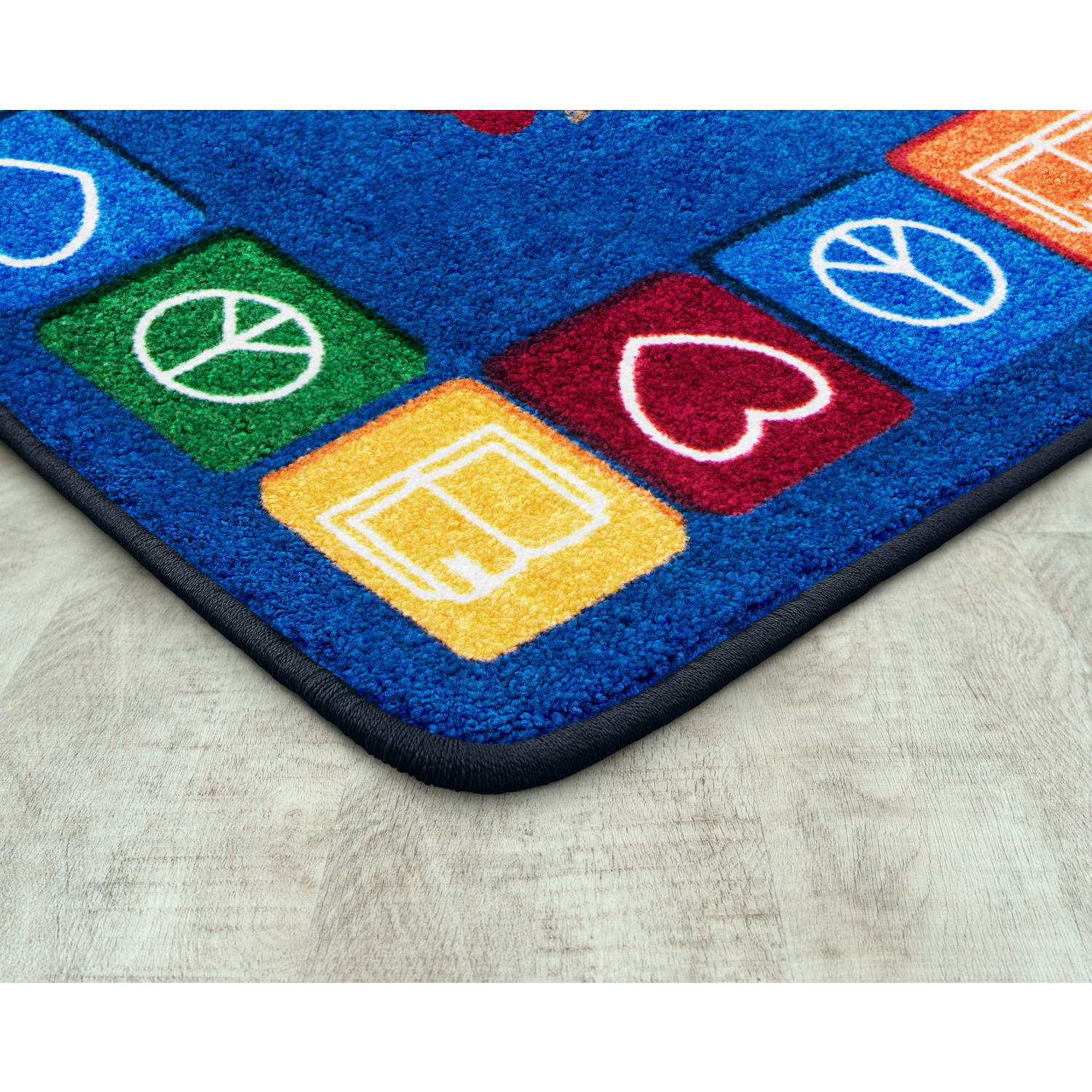 Joy Carpets Kids Essentials Rectangle Area Rug, 7-2/3ft x 10-3/4ft, Peaceful Readers - Image 5