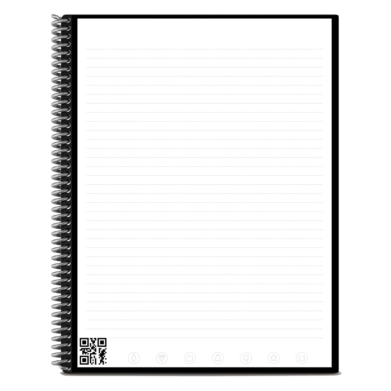 Rocketbook Core Smart Reusable Letter Size Notebook, 8-1/2in x 11in, 1 Subject, Line Ruled, 16 Sheets, Gray - Image 4