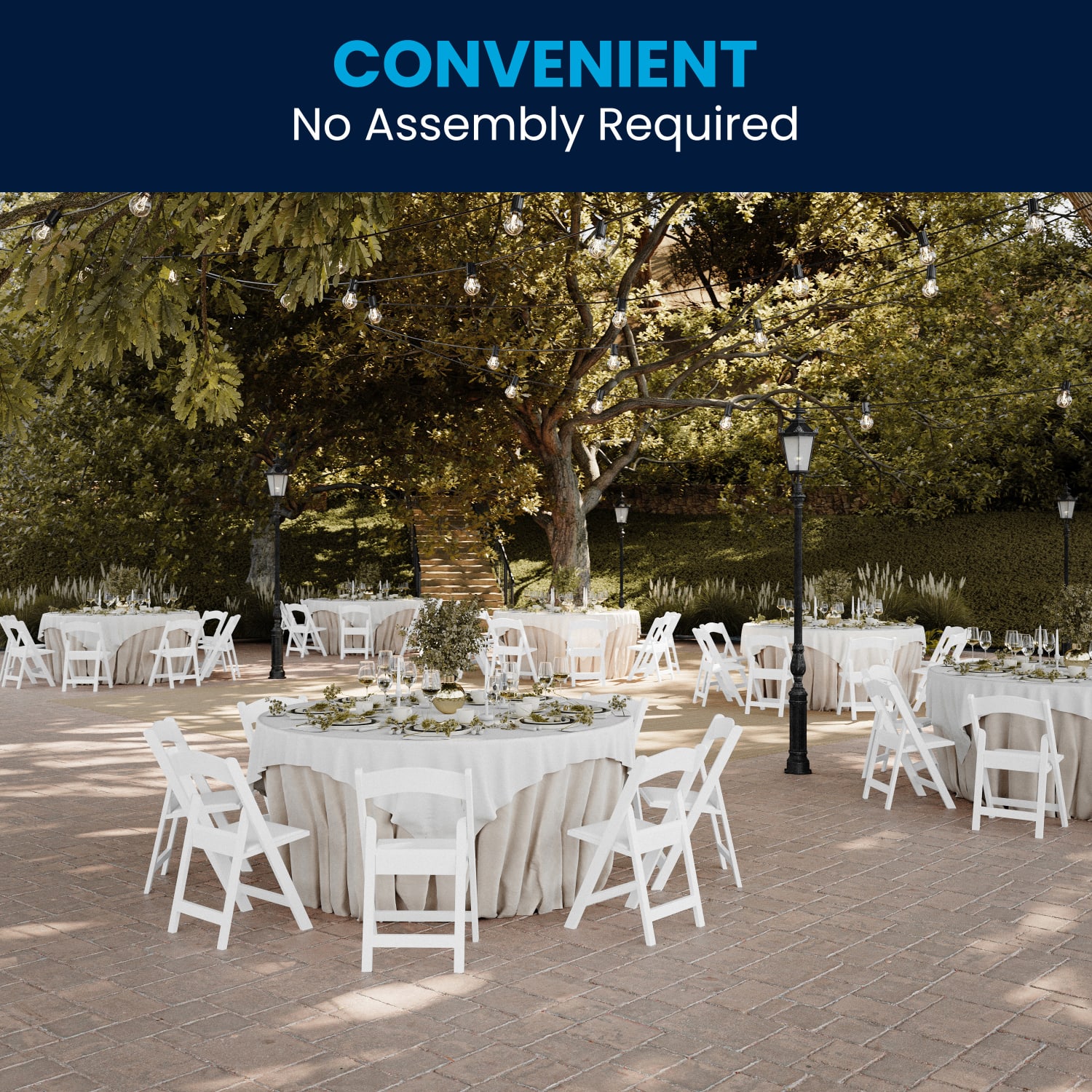 Flash Furniture Hercules 1000 lb Weight Capacity Folding Event Chairs White Set Of 2 Chairs PopularChairscom