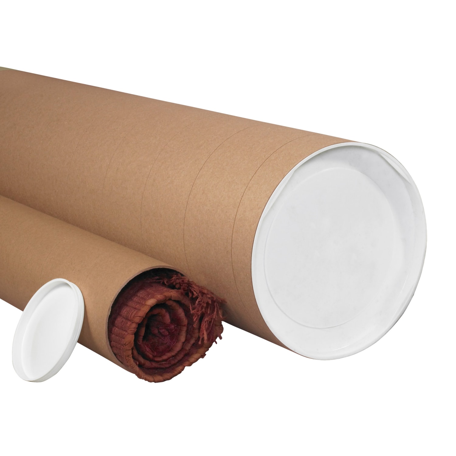 Partners Brand Jumbo Mailing Tubes, 6in x 48in, Kraft, Case Of 10 Tubes - Image 5