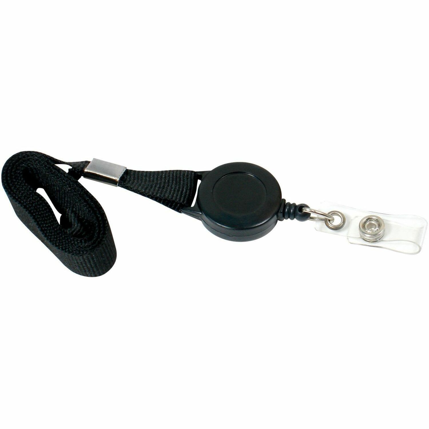 SICURIX Lanyard Card Reel - 36in Length - Black - 12 / Pack - Image 3