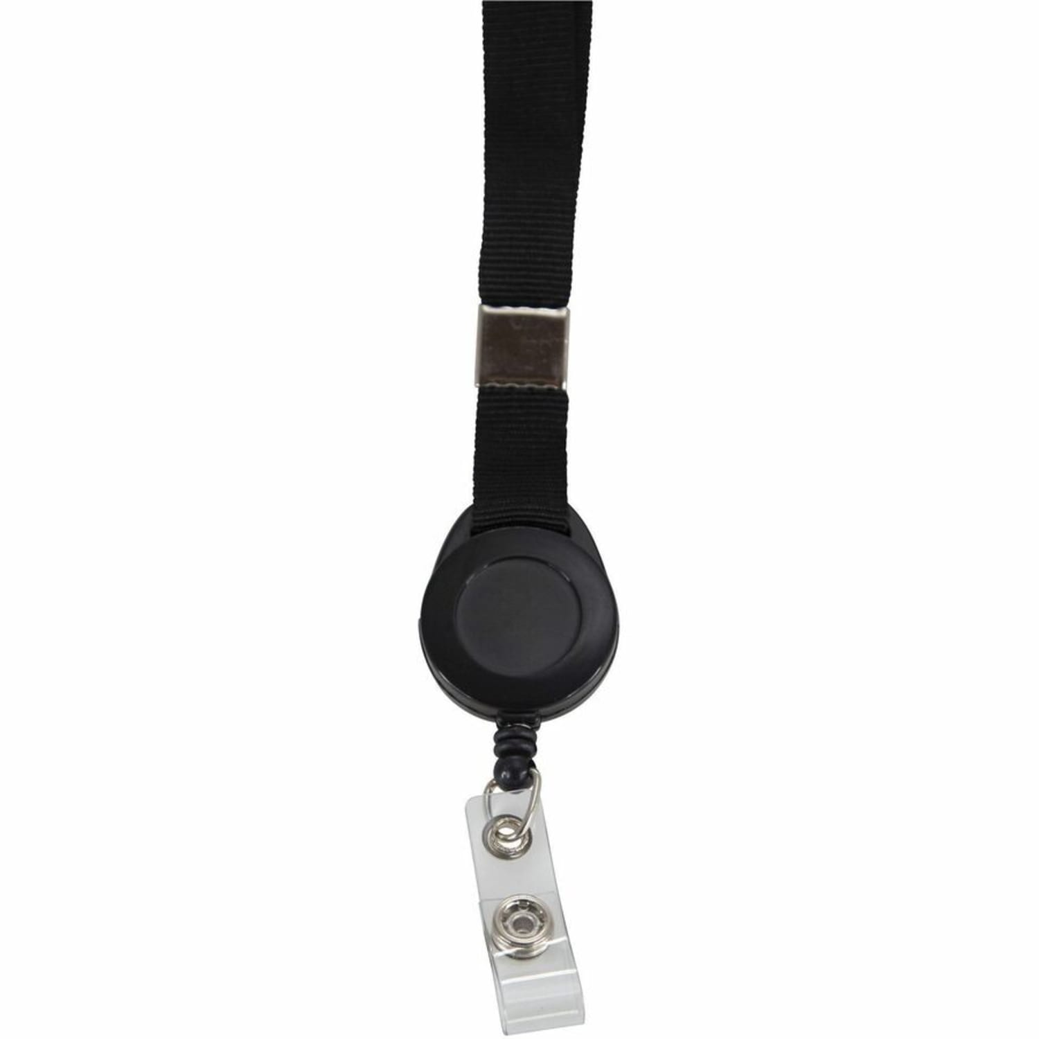 SICURIX Lanyard Card Reel - 36in Length - Black - 12 / Pack - Image 5