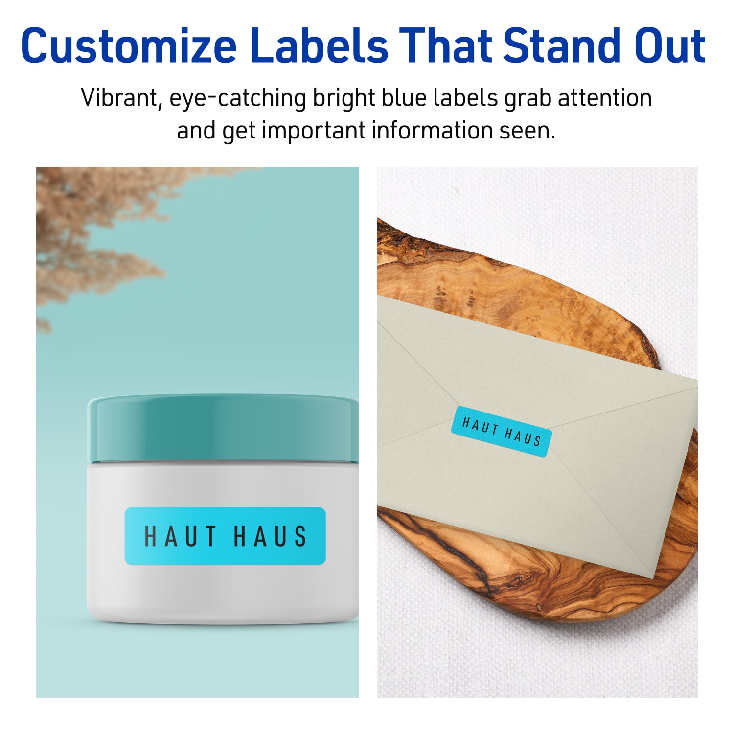 Avery Printable Labels With Sure Feed Technology, 94226-BBP80, Rectangle, 1-1/4in x 1-3/4in, Matte Bright Blue, Pack of 2560 - Image 4