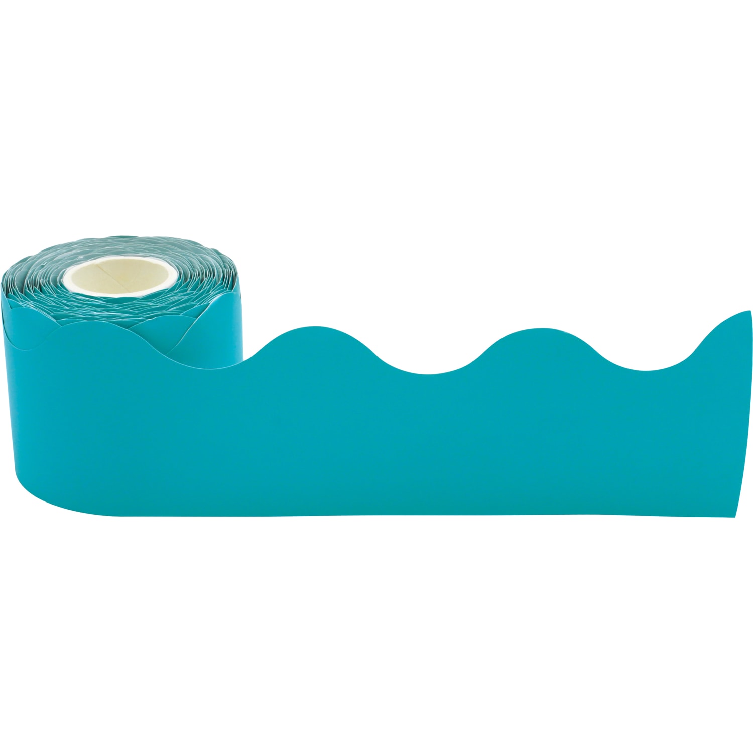 Teacher Created Resources Scalloped Border Trim, Teal, 50ft Per Roll, Pack Of 3 Rolls - Image 3