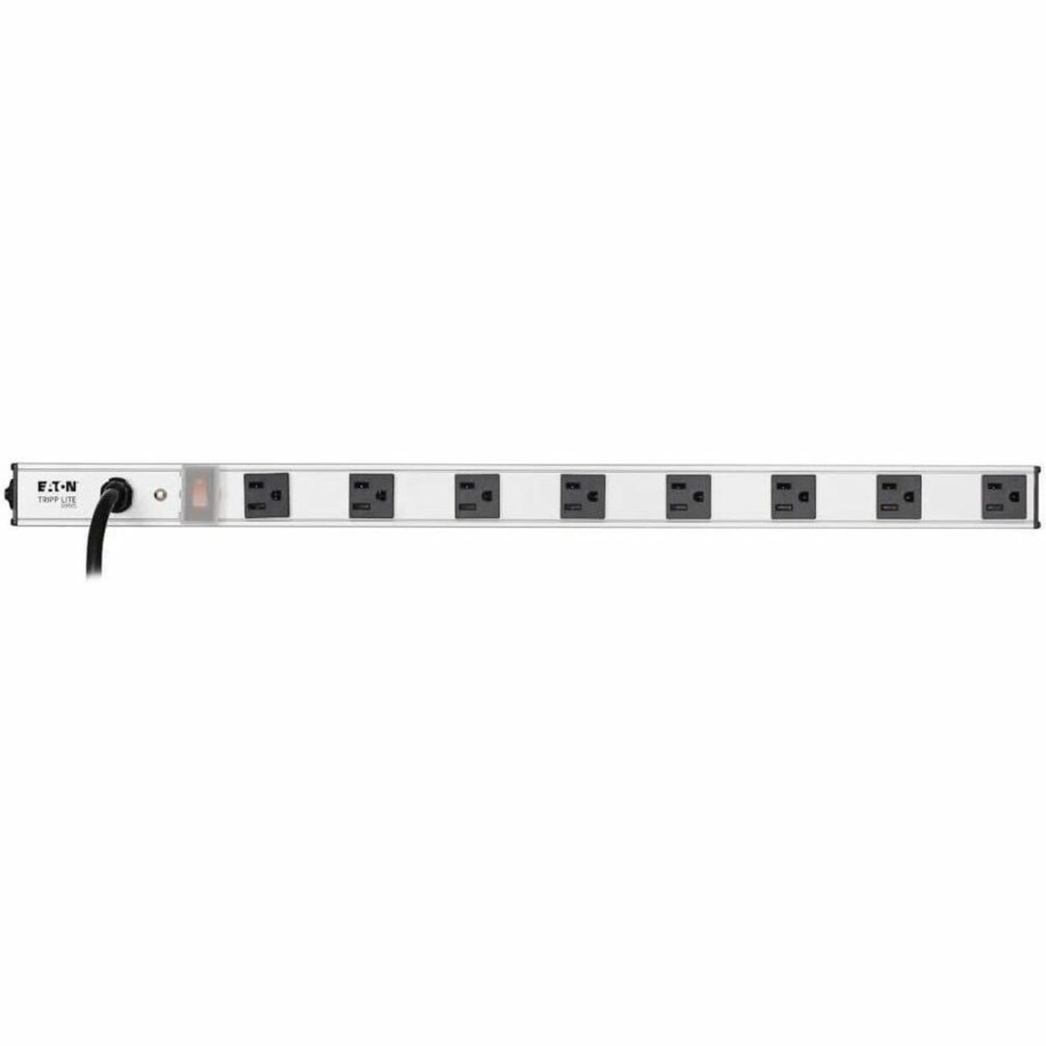 Eaton Tripp Lite Series Power Strip 120V 5-15R 8 Outlet 10ft Cord 24in Vertical - Power strip (rack-mountable/external) - PS240810 - Image 3