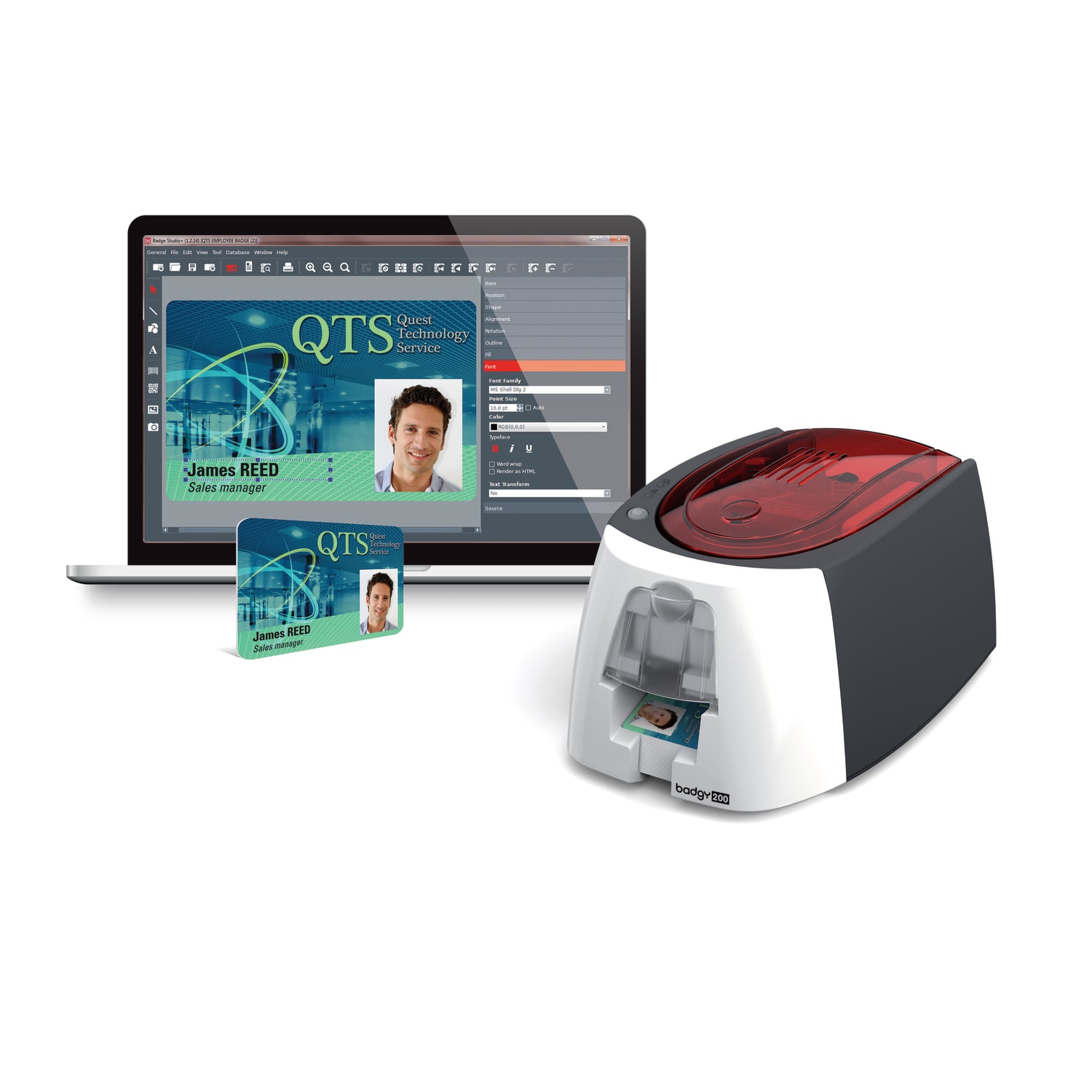 Evolis Badgy 100 Color Thermal Printer - Image 4