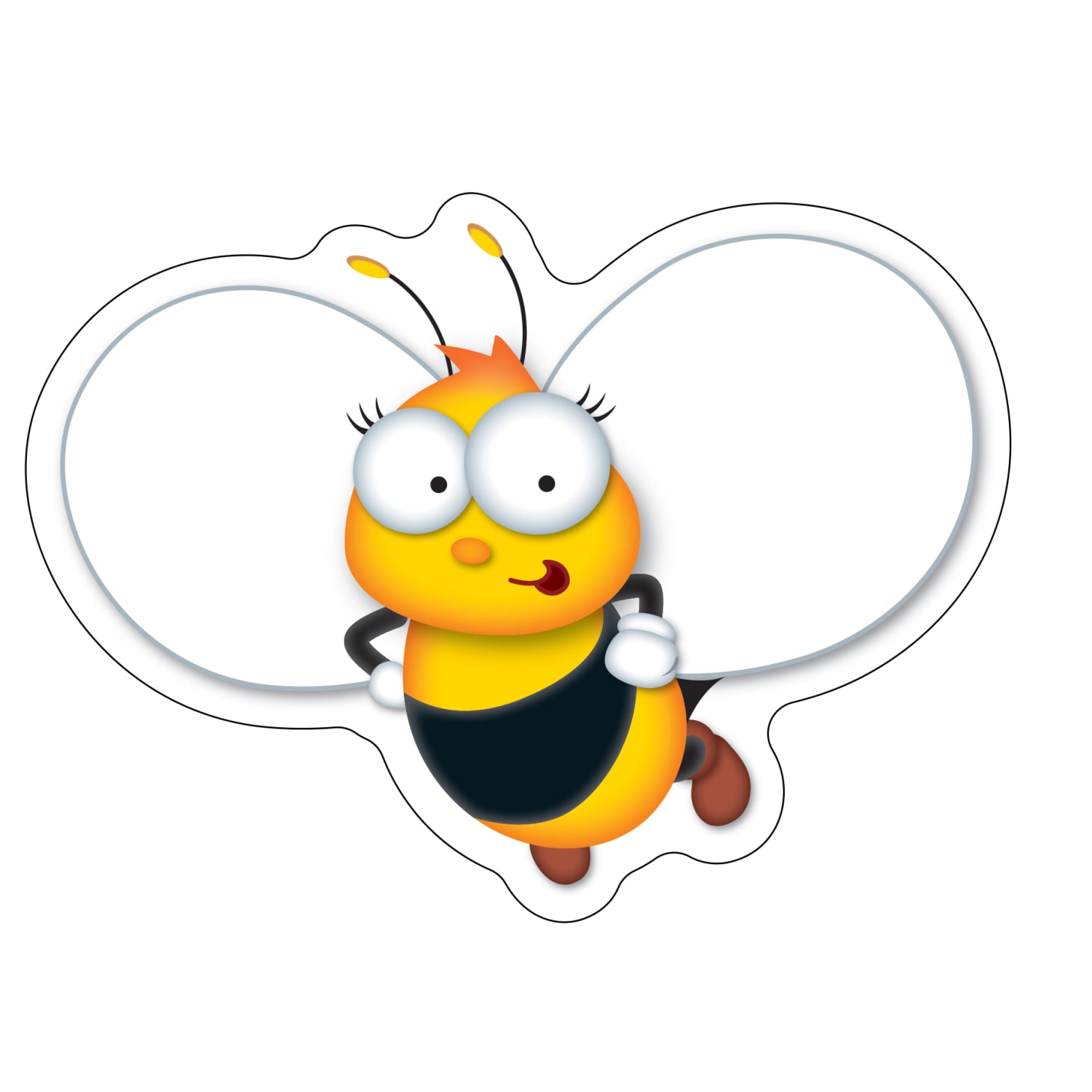 Carson-Dellosa Buzz-Worthy Bees Cutouts, 5 1/2in x 5in, Multicolor, Grades Pre-K - 8, Pack Of 45 - Image 4