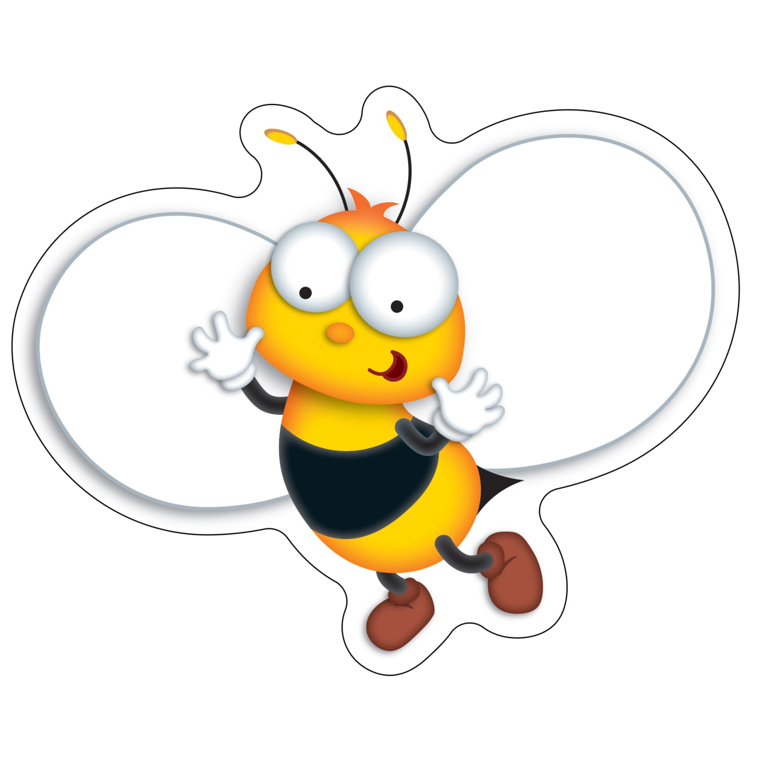 Carson-Dellosa Buzz-Worthy Bees Cutouts, 5 1/2in x 5in, Multicolor, Grades Pre-K - 8, Pack Of 45 - Image 5