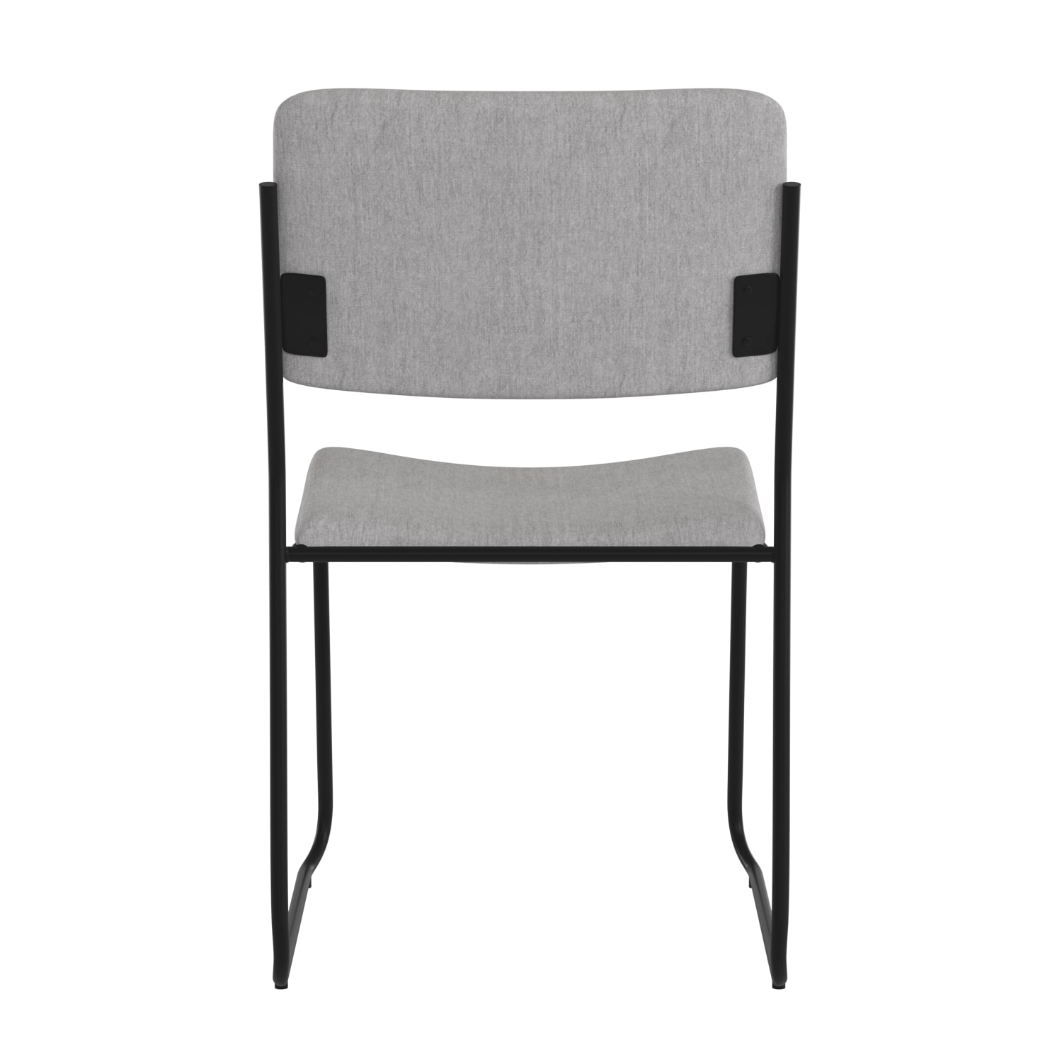 Flash Furniture HERCULES Series Stacking Chair With Sled Base GrayBlack Frame PopularChairscom