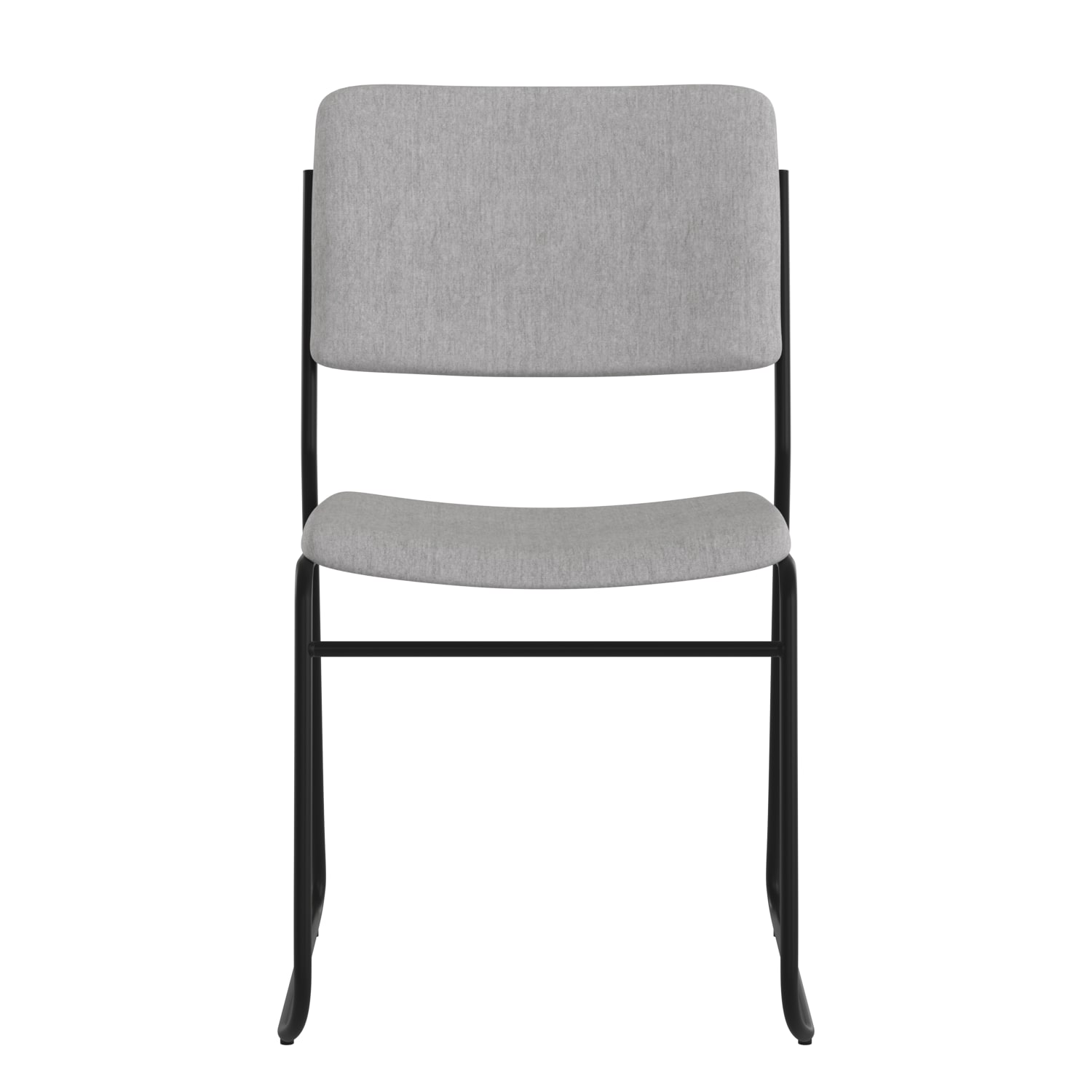 Flash Furniture HERCULES Series Stacking Chair With Sled Base GrayBlack Frame PopularChairscom