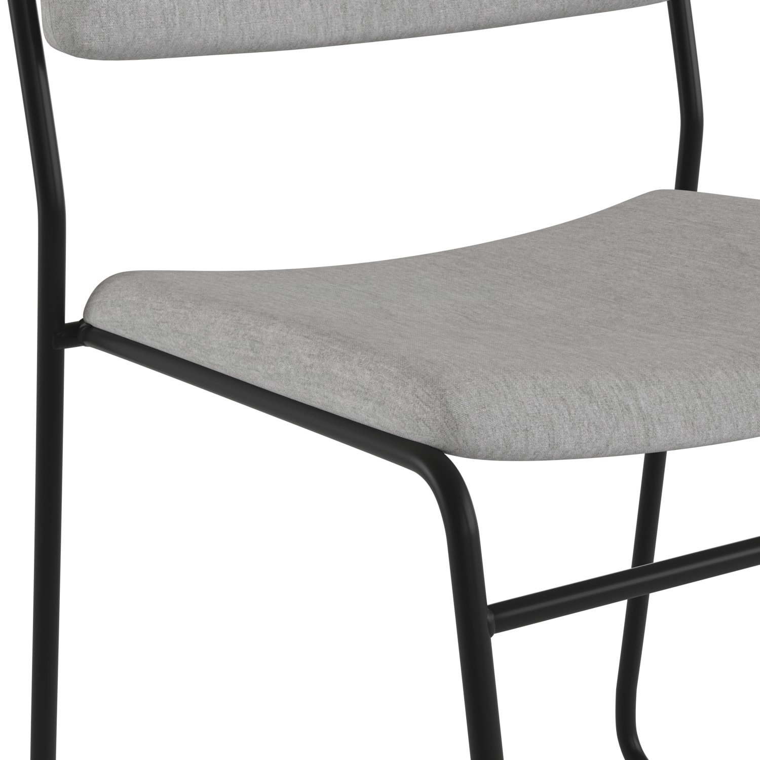 Flash Furniture HERCULES Series Stacking Chair With Sled Base GrayBlack Frame PopularChairscom