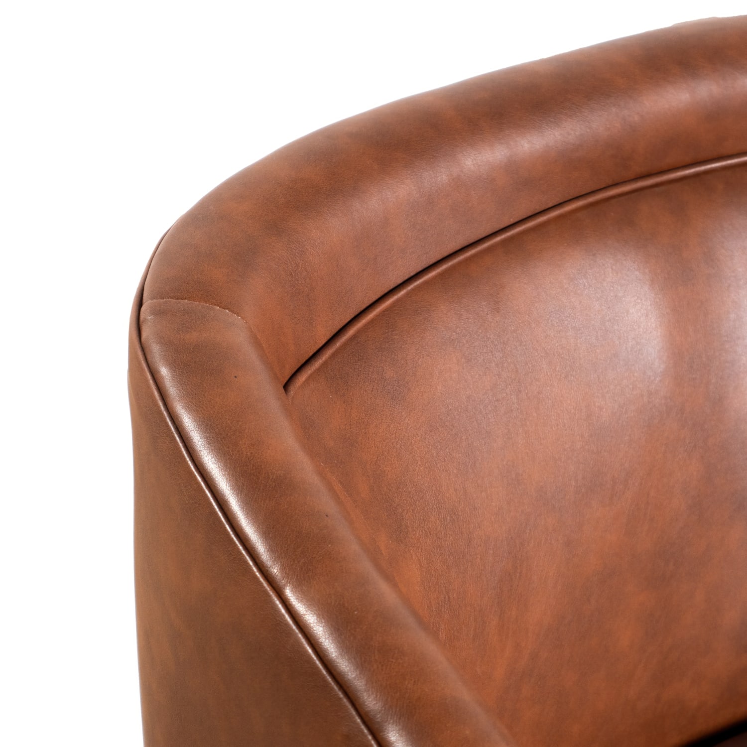 Flash Furniture Dean Club Style Commercial LeatherSoft Barrel Accent Armchair with 360 Degree Swivel Metal Base and Sloped Armrests Brown LeatherSoft PopularChairscom Flash Furniture Dean Club Style Commercial LeatherSoft Barrel Accent Armchair with 360 Degree Swivel Metal Base and Sloped Armrests Brown LeatherSoft PopularChairscom