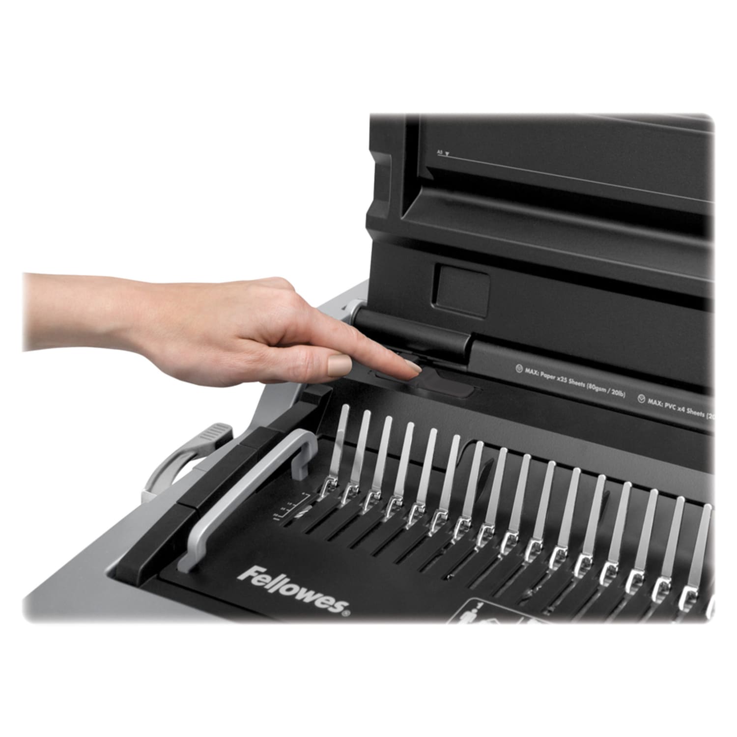 Fellowes Galaxy-E 500 Electric Comb Binding Machine With Starter Kit, Silver/Black - Image 5