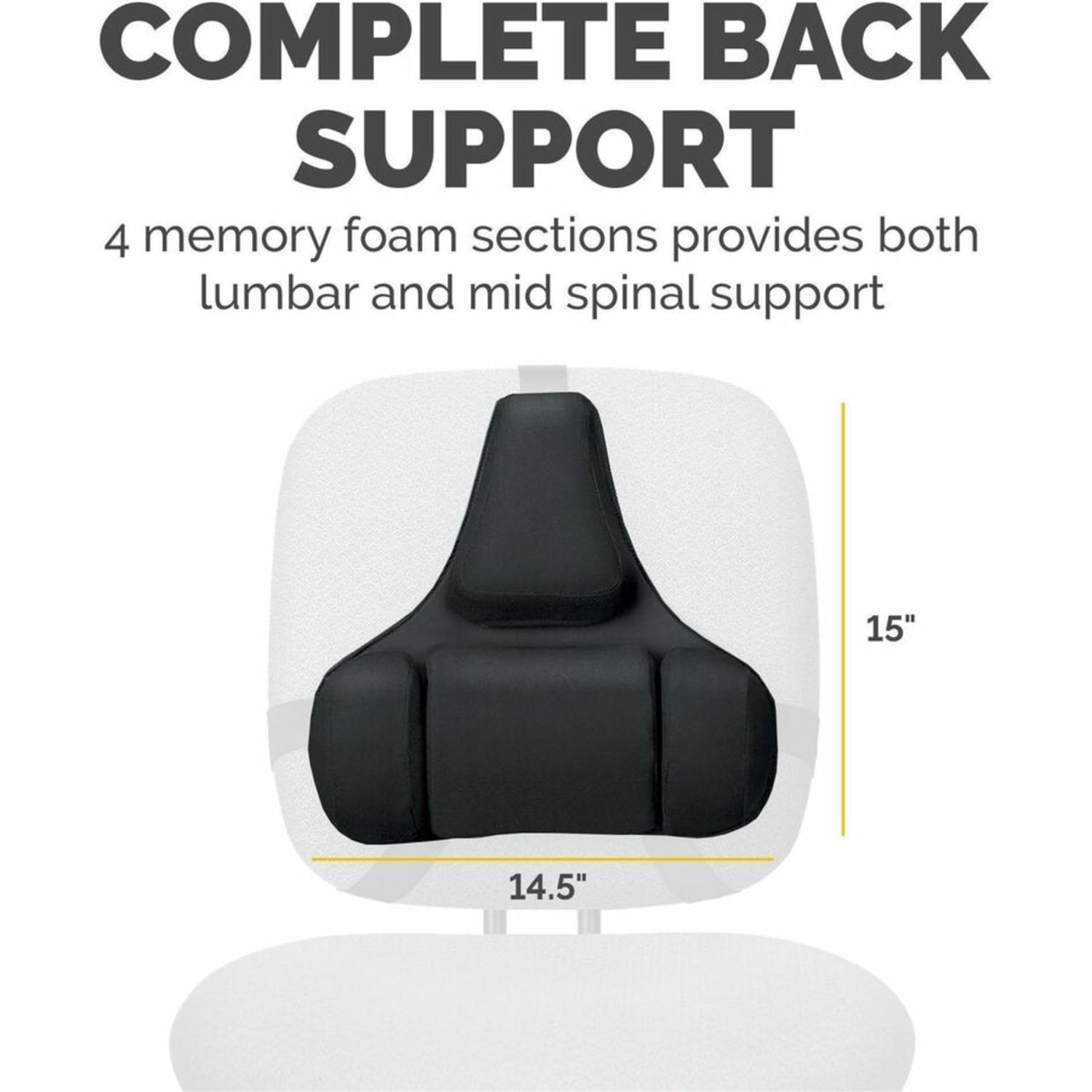 Fellowes Professional Series Back Support with Microban Protection Black PopularChairscom Fellowes Professional Series Back Support with Microban Protection Black PopularChairscom