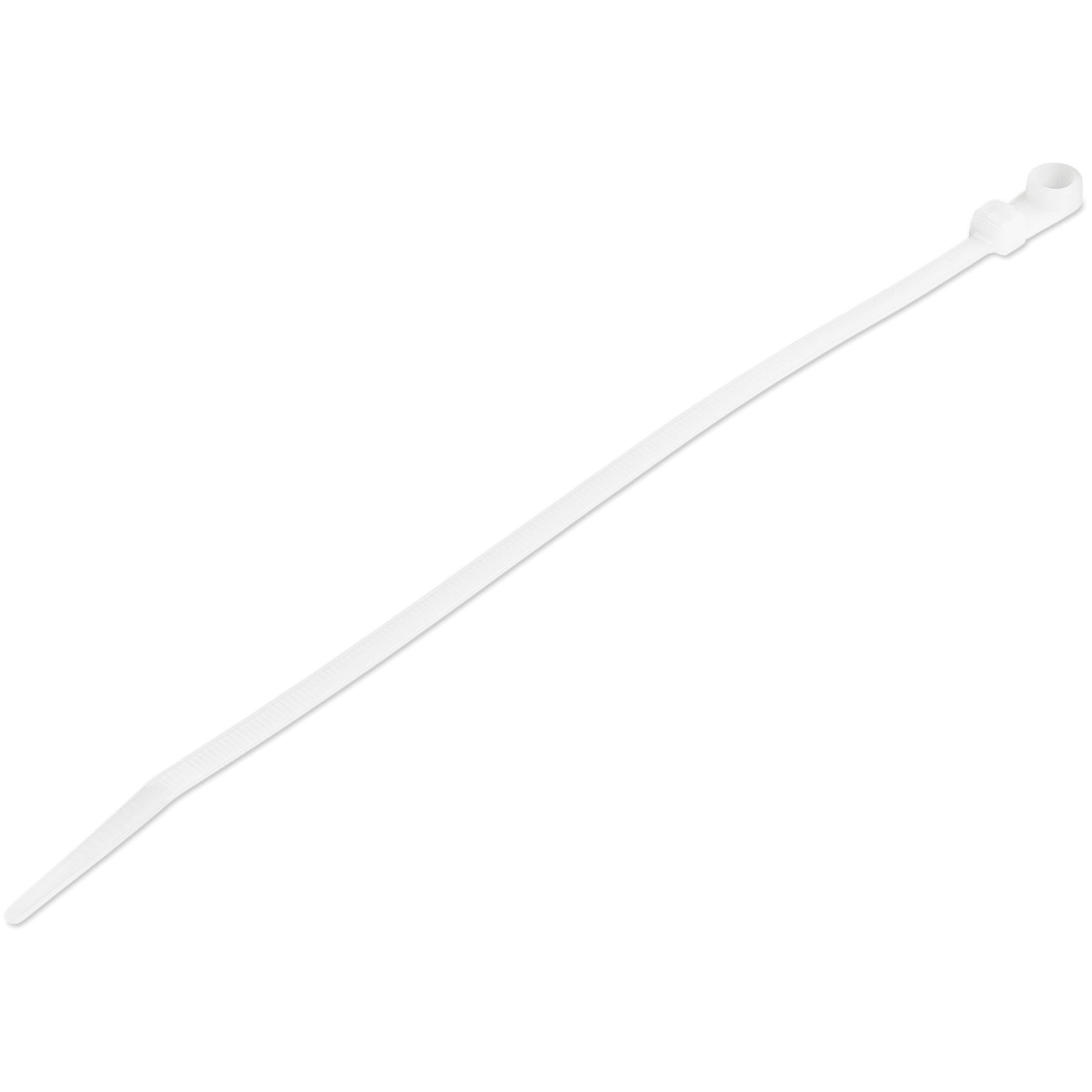 StarTech.com 100 Pack 4in Cable Tie with Mounting Hole - Screw Mount Zip Ties - Mountable Nylon Network Cable Tie Wraps - Self Locking