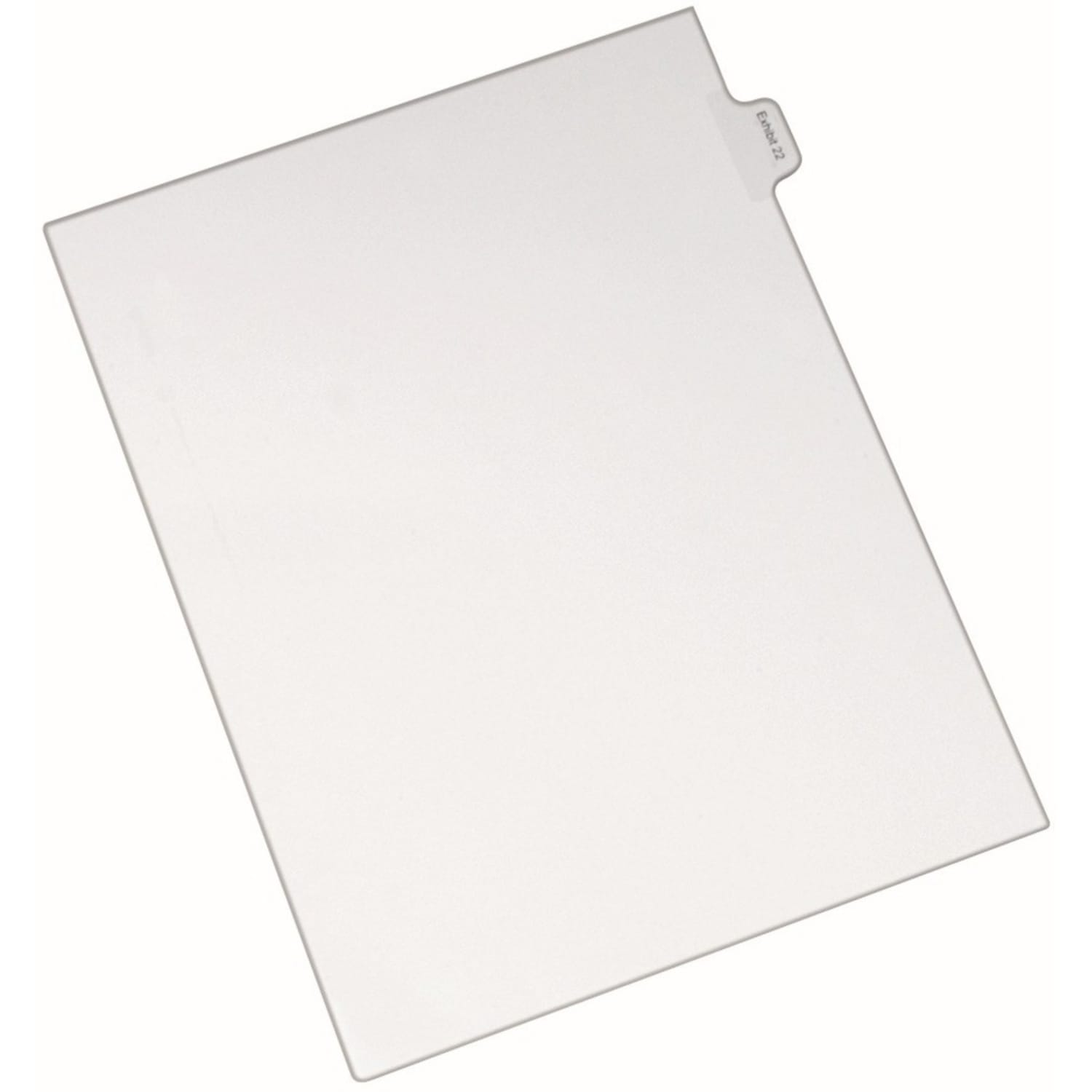 Avery Allstate-Style 30% Recycled Collated Legal Exhibit Dividers, 8 1/2in x 11in, White Dividers/White Tabs, EXHIBIT 22, Pack Of 25 Tabs - Image 4