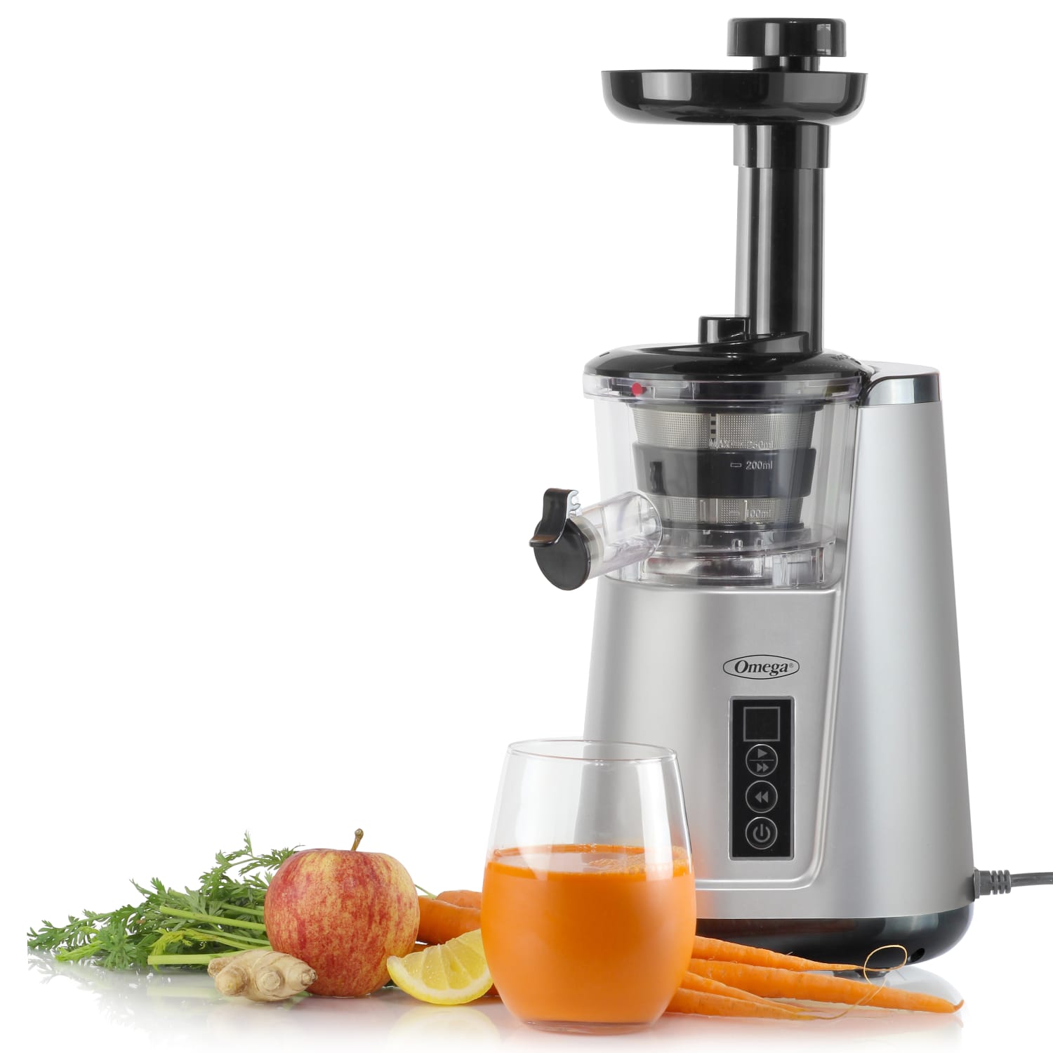 Omega Cold Press Juicer, Silver - Image 5