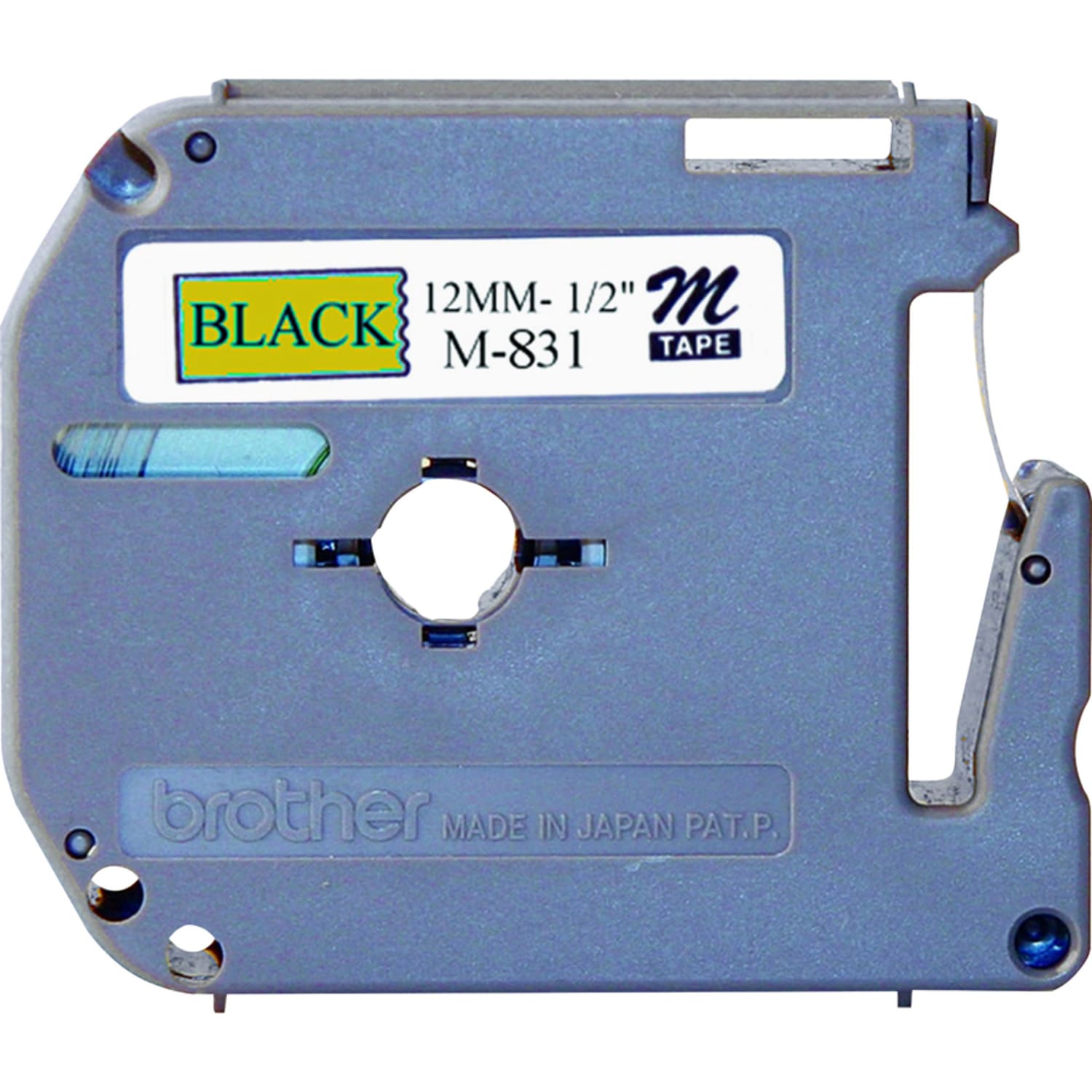 Brother P-touch Nonlaminated M Series Tape Cartridge, 1/2inW x 26 1/5L , Rectangle, Black, 3 Per Bundle - Image 4