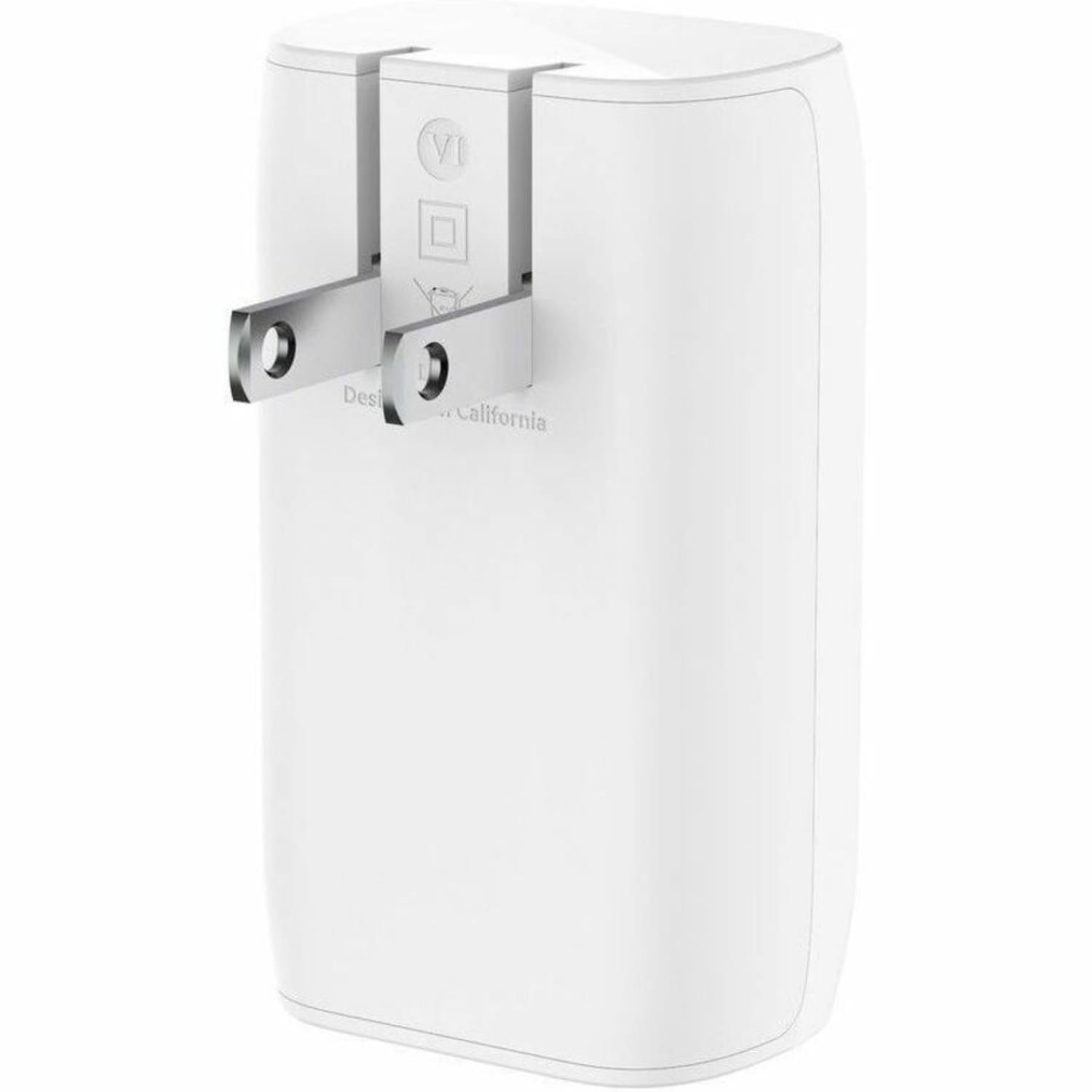 Belkin 67W Portable 3-Port USB-C Wall Charger - 3xUSB-C (67W Total) - Fast Charging - Power Adapter - White - 67 W - White - Image 5