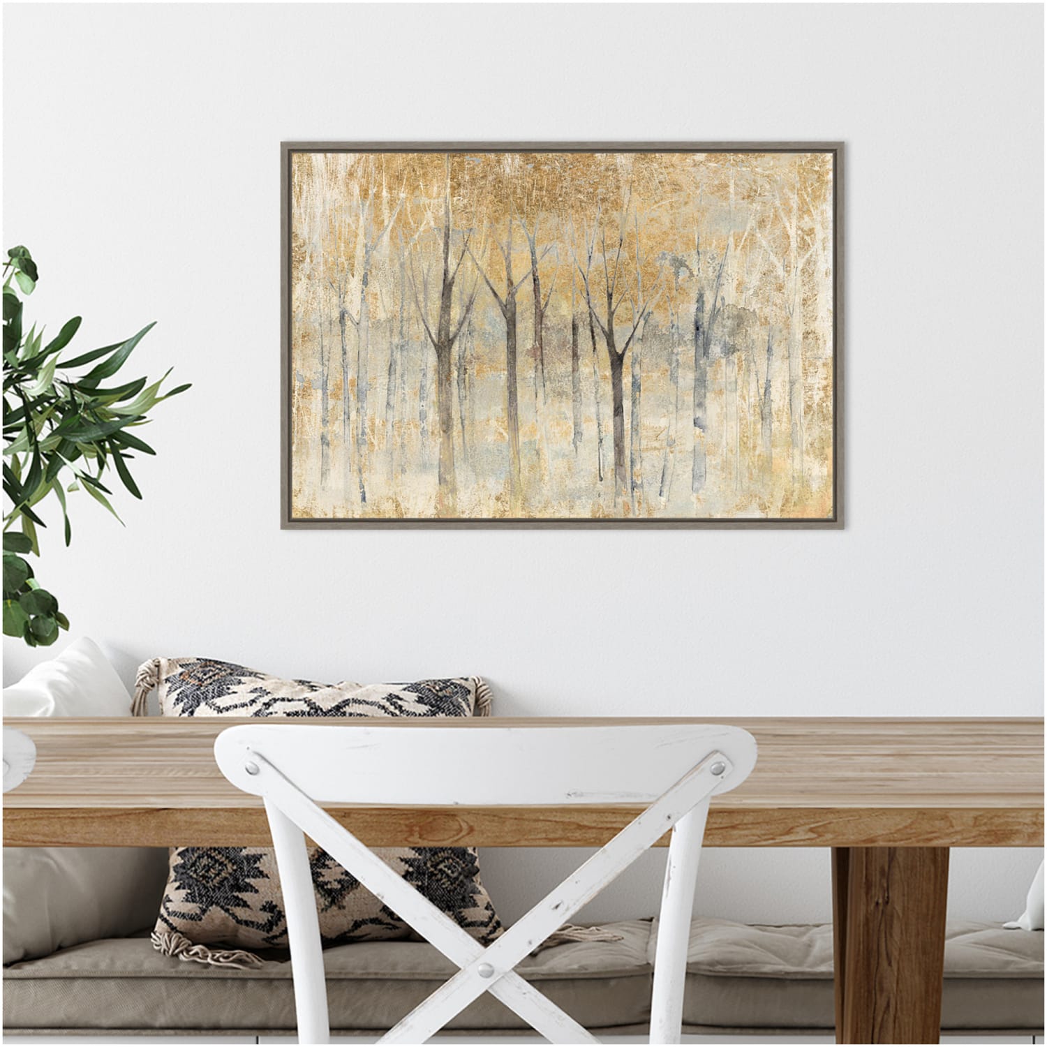 Amanti Art Seasons End Gold by Avery Tillmon Framed Canvas Wall Art Print, 16inH x 23inW, Greywash - Image 3