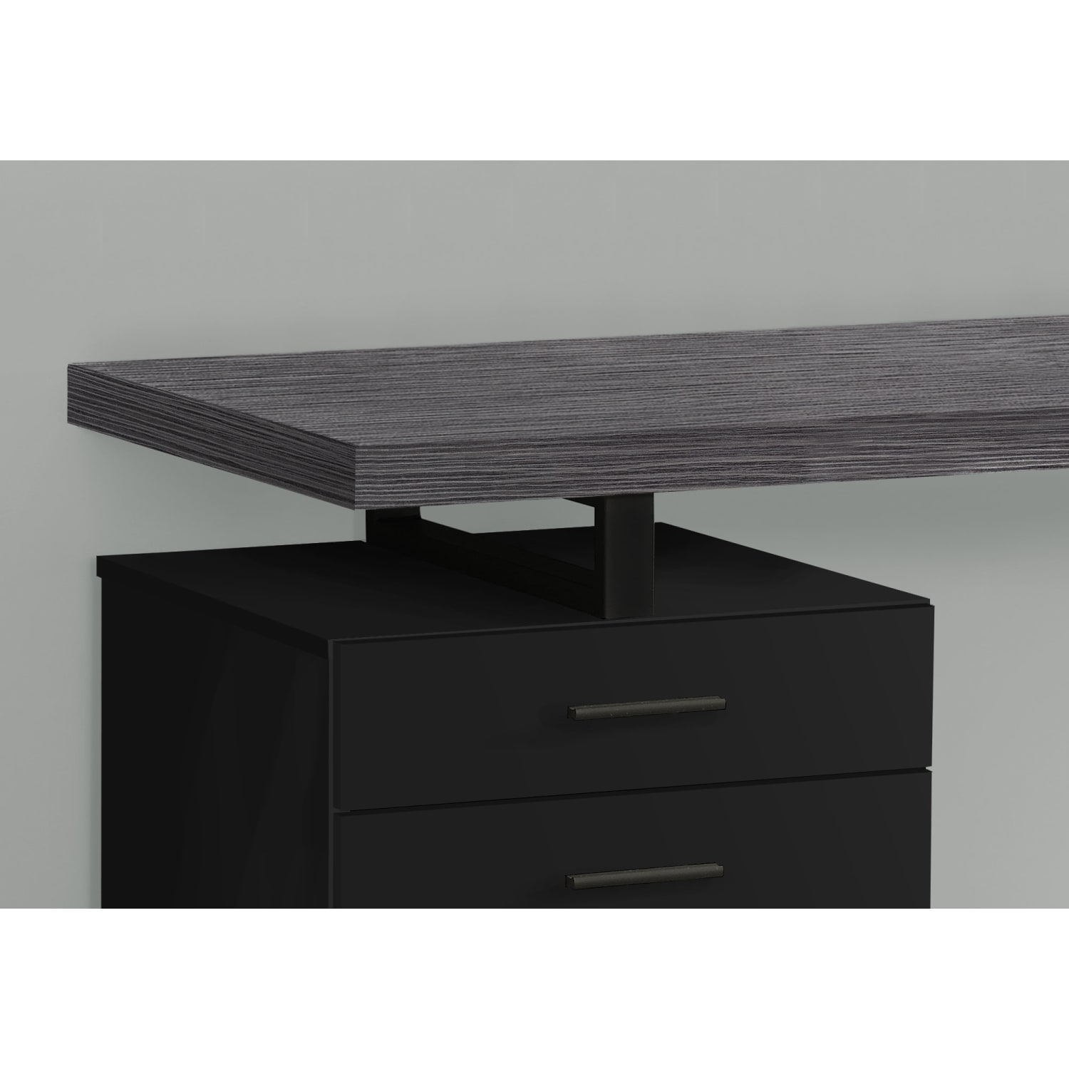 Monarch Specialties Melody 48inW Computer Desk, Black/Gray - Image 4