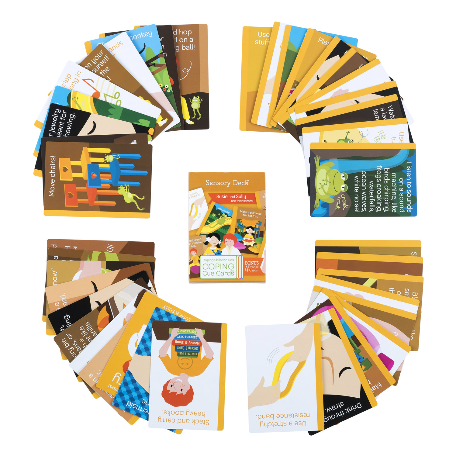 Coping Skills For Kids Coping Cue Cards Sensory Deck, 3-5/8in x 5-1/4in, Pre-K To 5th Grade - Image 4