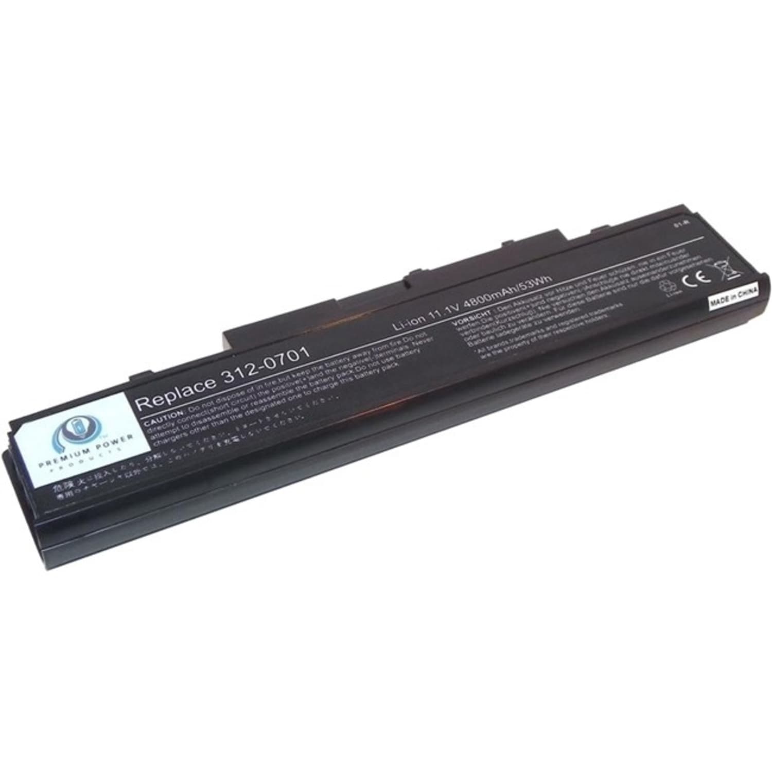 Premium Power Products Compatible Laptop Battery Replaces Dell 312-0701, 3120701, GSD1535-4400, KM898, KM901, KM958, MT264, MT276, MT277, PW772, WU946, WU960 - Fits in Dell Studio 15, 1536, 1537, 1555, 1557, 1558 - Image 3