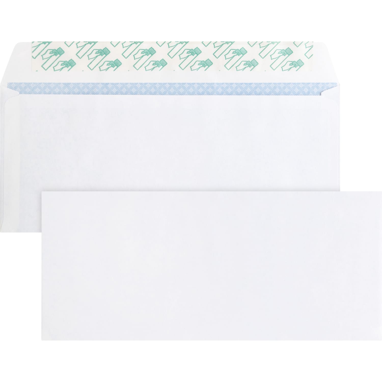Business Source No. 10 Peel-to-seal Security Envelopes - Business - #10 - 4 1/8inx 9 1/2in - 24 lb - Peel & Seal - White - Wove - 100 / Box - 99714 - Image 5