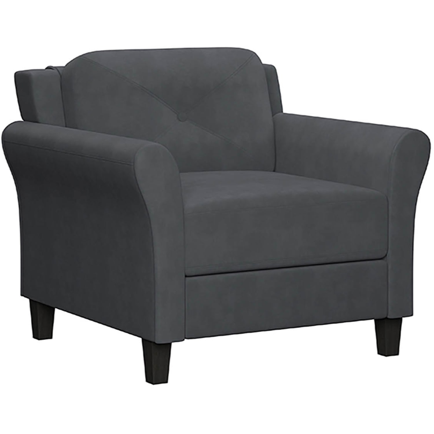 Lifestyle Solutions Hanson Microfiber Chair, Dark Gray - Image 4
